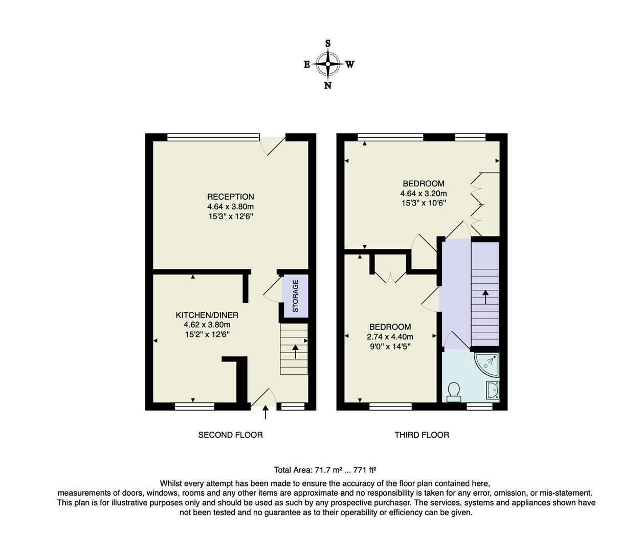Flat 334, Fellows Court, Weymouth Terrace, London floorplan