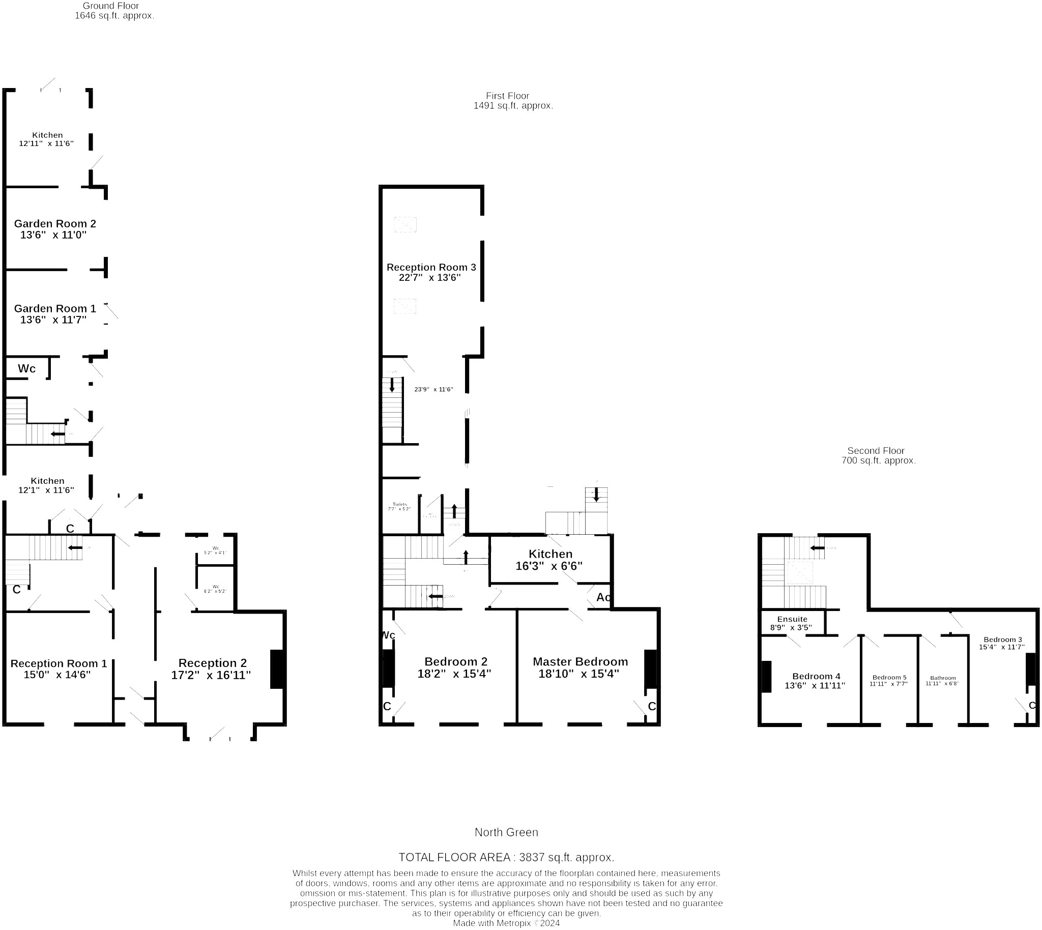 2, North Green, Darlington floorplan