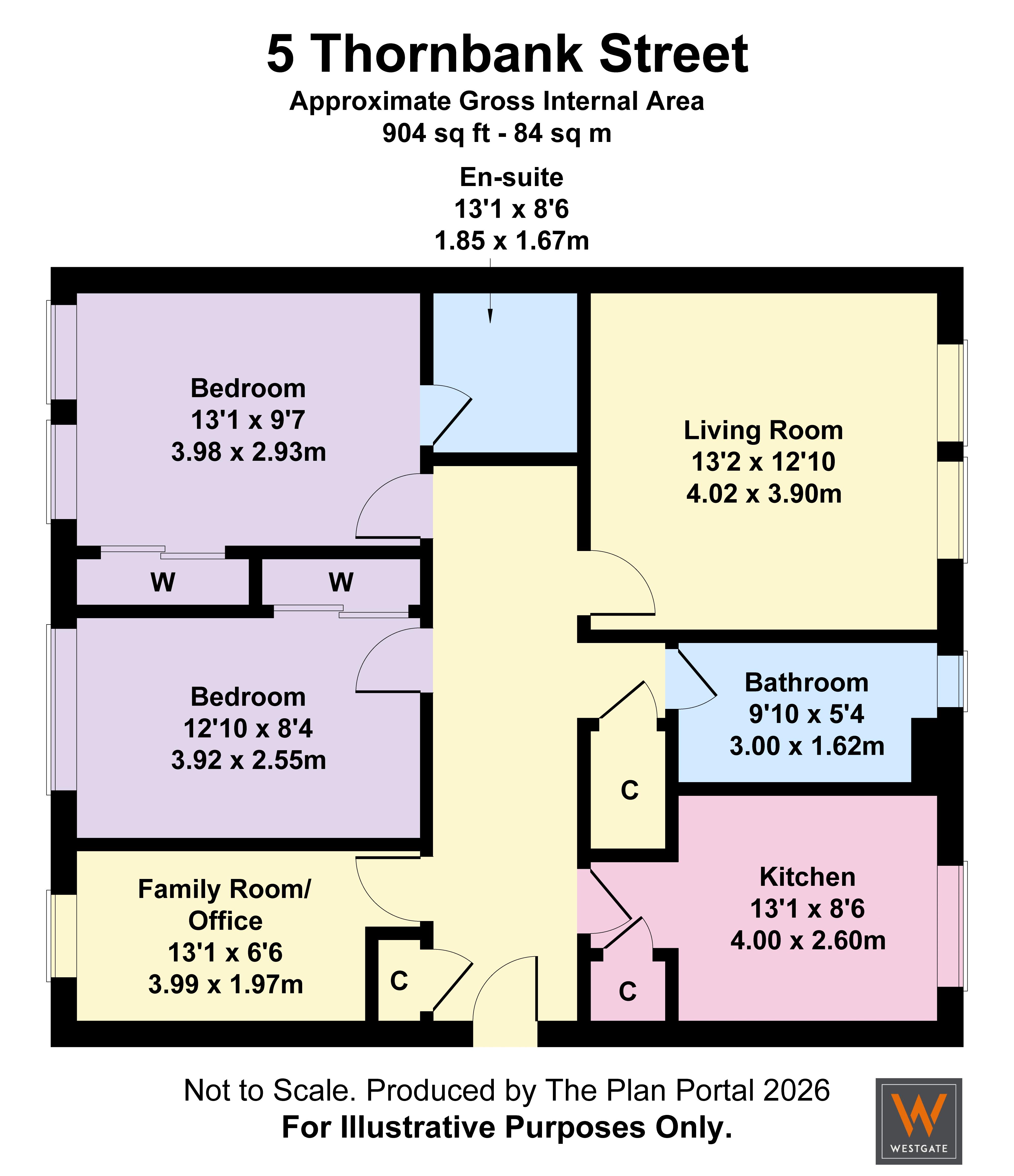 Flat 0/2, 5, Thornbank Street, Glasgow floorplan