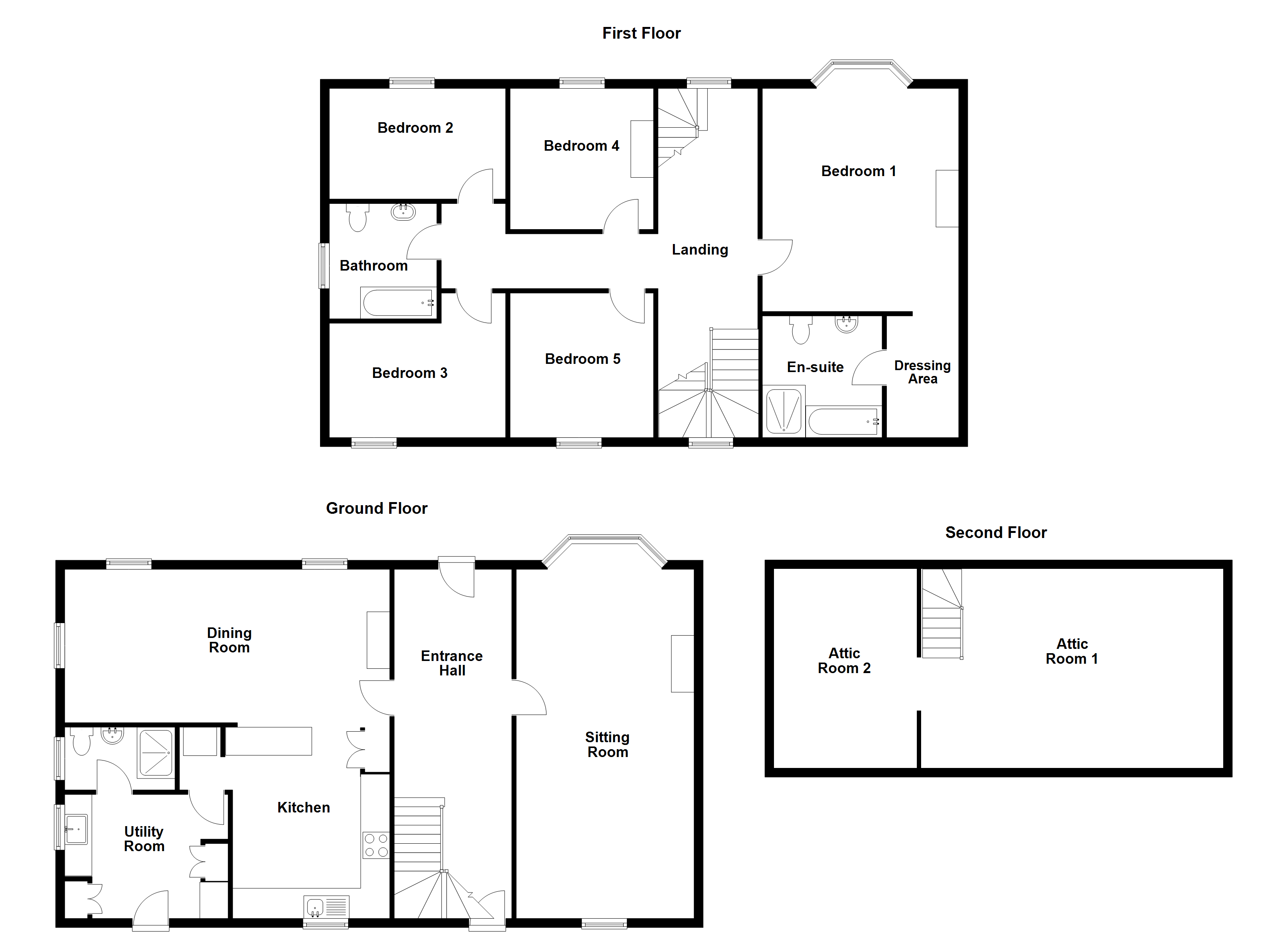 Pen-Y-Bryn,, Les Gravees, Guernsey floorplan