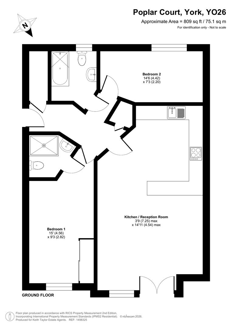 1, Poplar Court, York floorplan