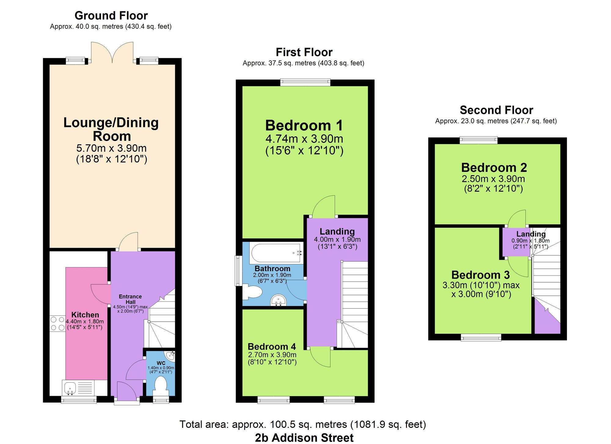 2b Addison Street, Alfreton floorplan