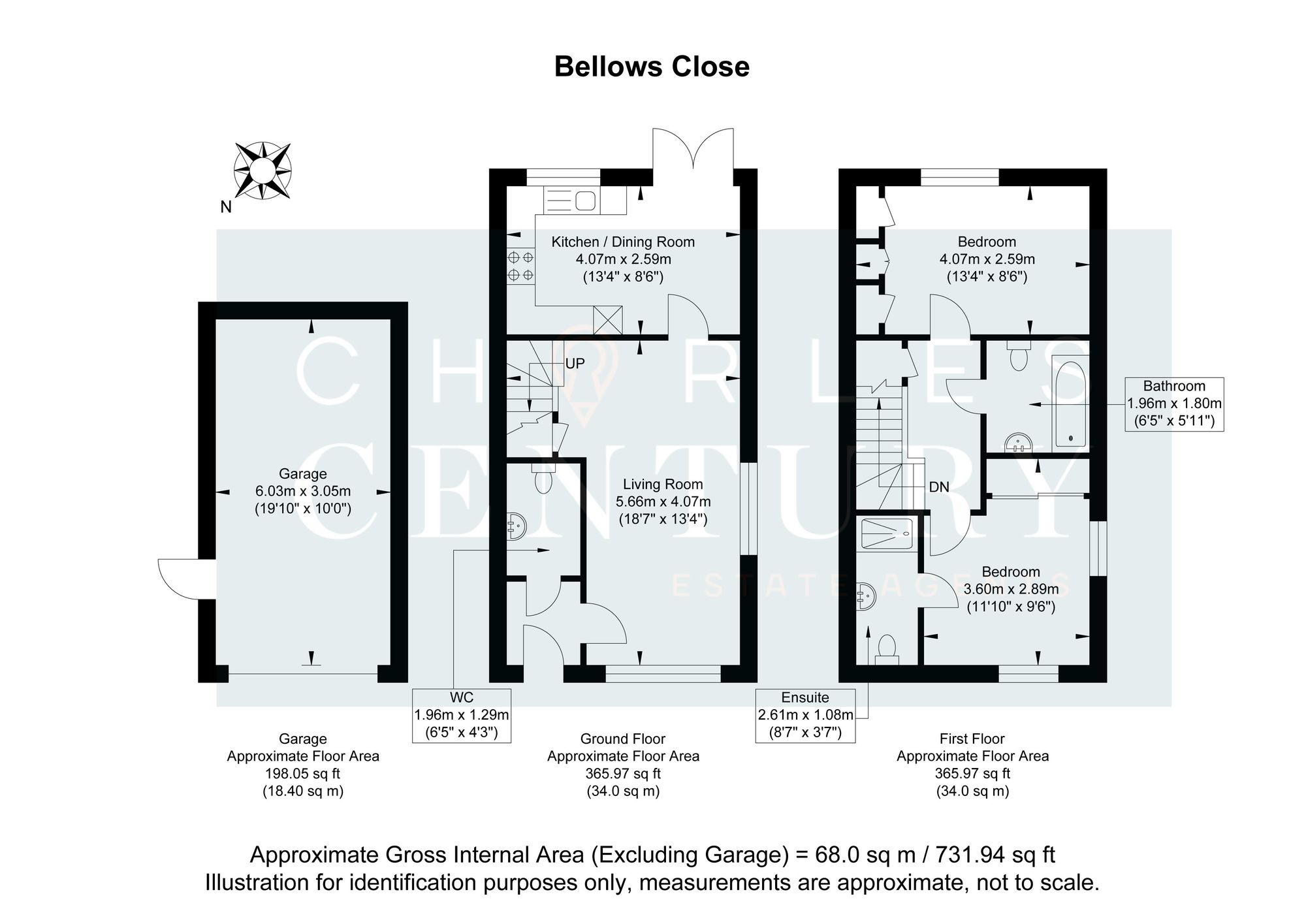 5 Bellows Close, Uckfield floorplan