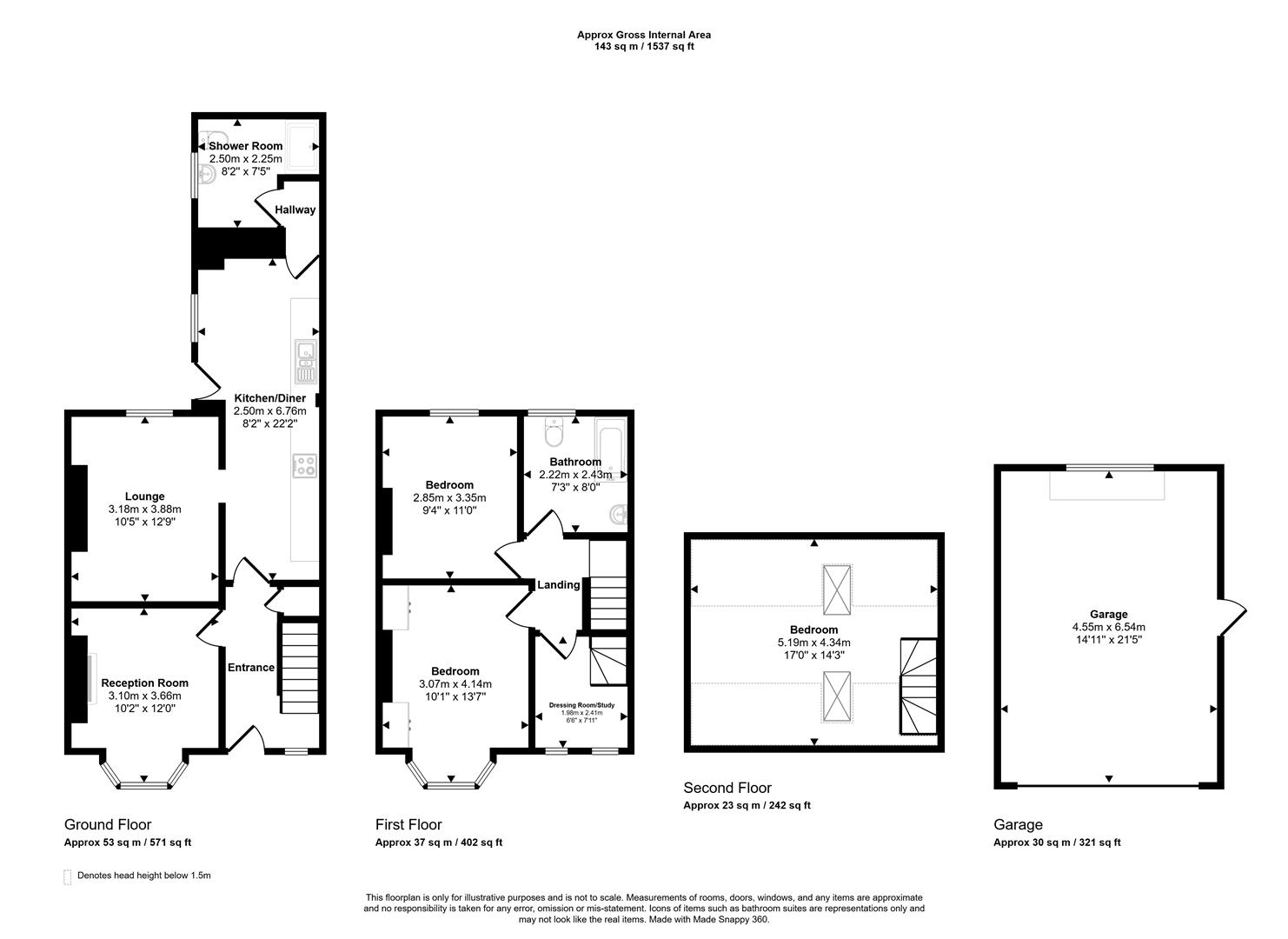 22, Banc Pendre, Kidwelly floorplan