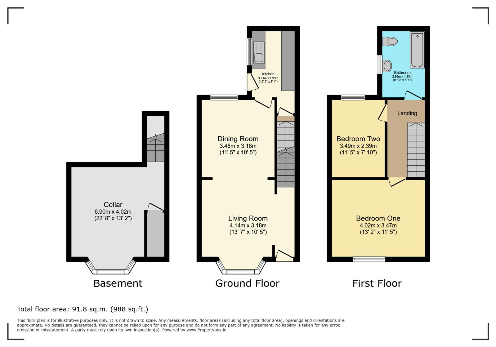 13, Albert Hill Street, Manchester floorplan