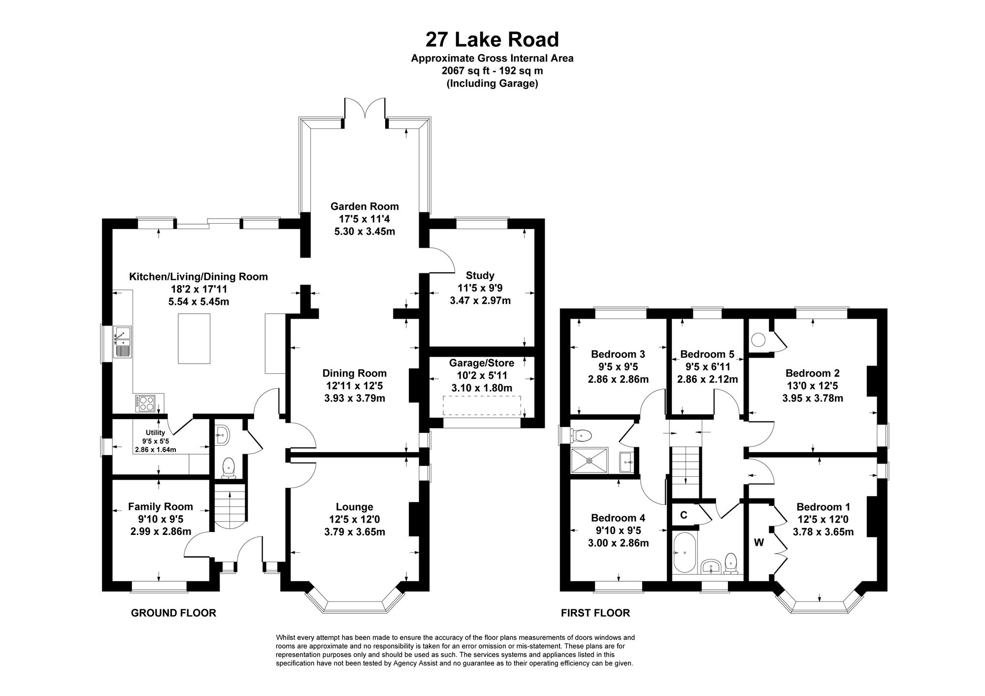 27 Lake Road, Hampshire floorplan