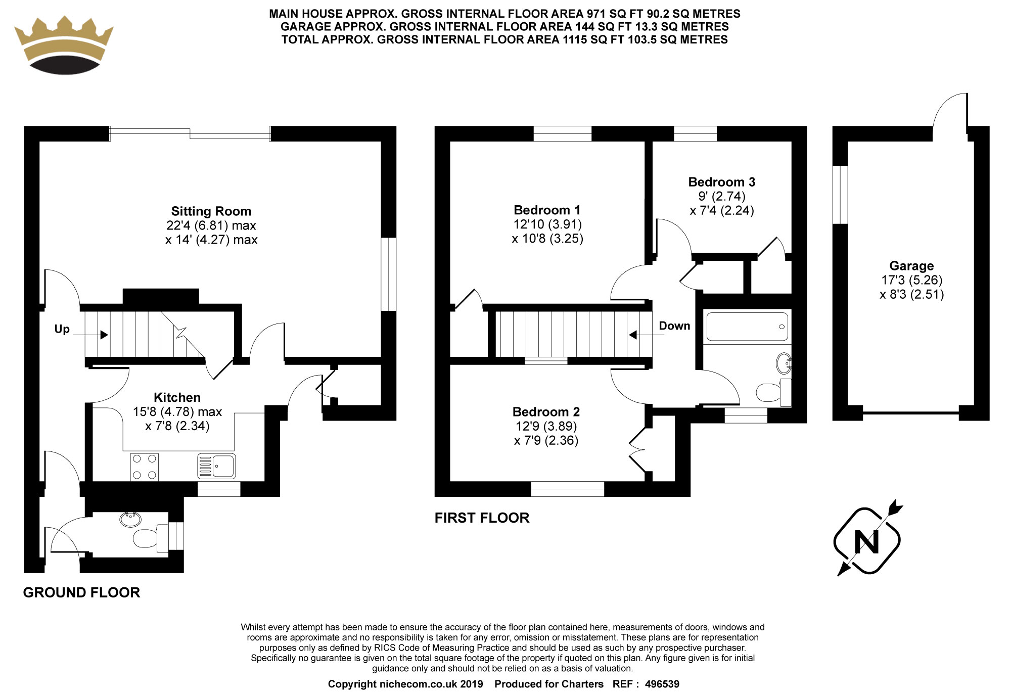 3 Bedrooms Semi-detached house for sale in Wickham Close, Alton, Hampshire GU34