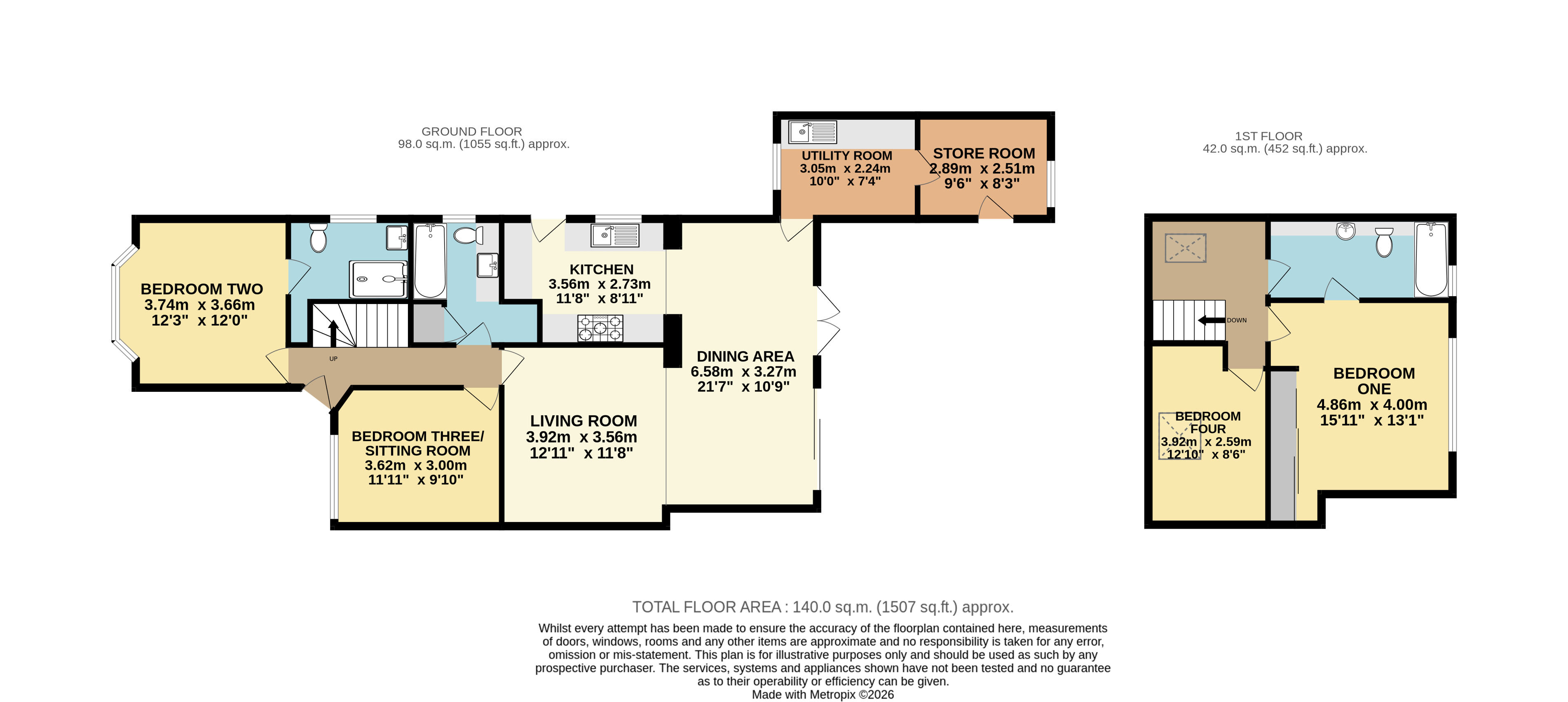 9, Wilbury Drive, Bedfordshire floorplan