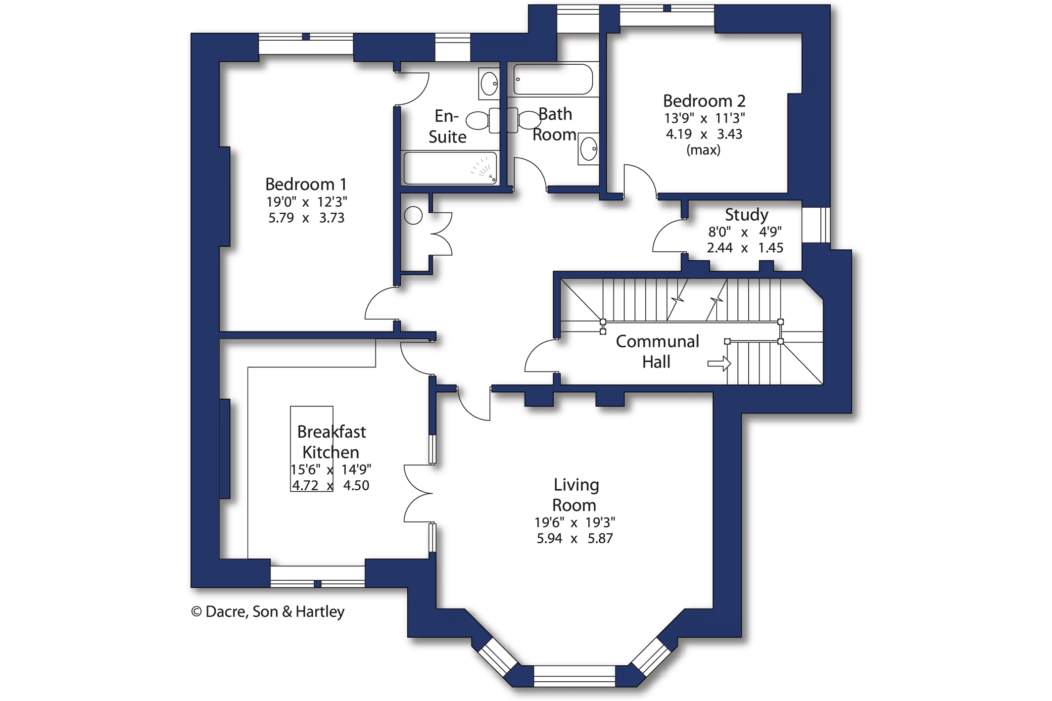 First Floor Apartment, 3 Fairleigh, 112, Skipton Road, West Yorkshire floorplan
