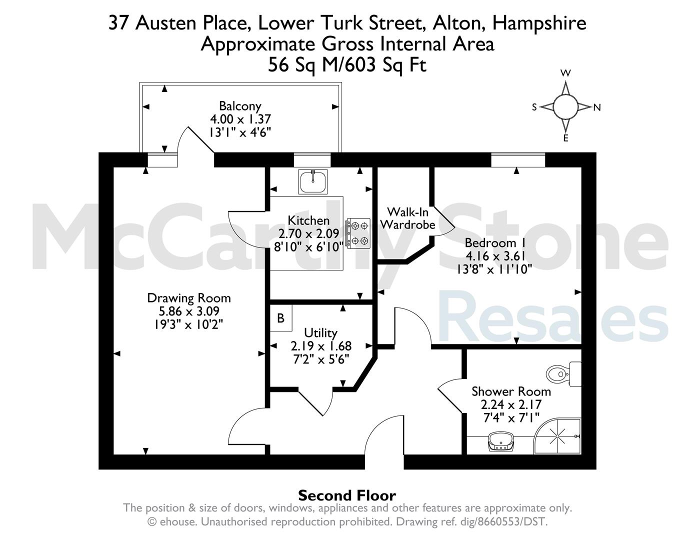 Austen Place, Lower Turk Street, Alton floorplan