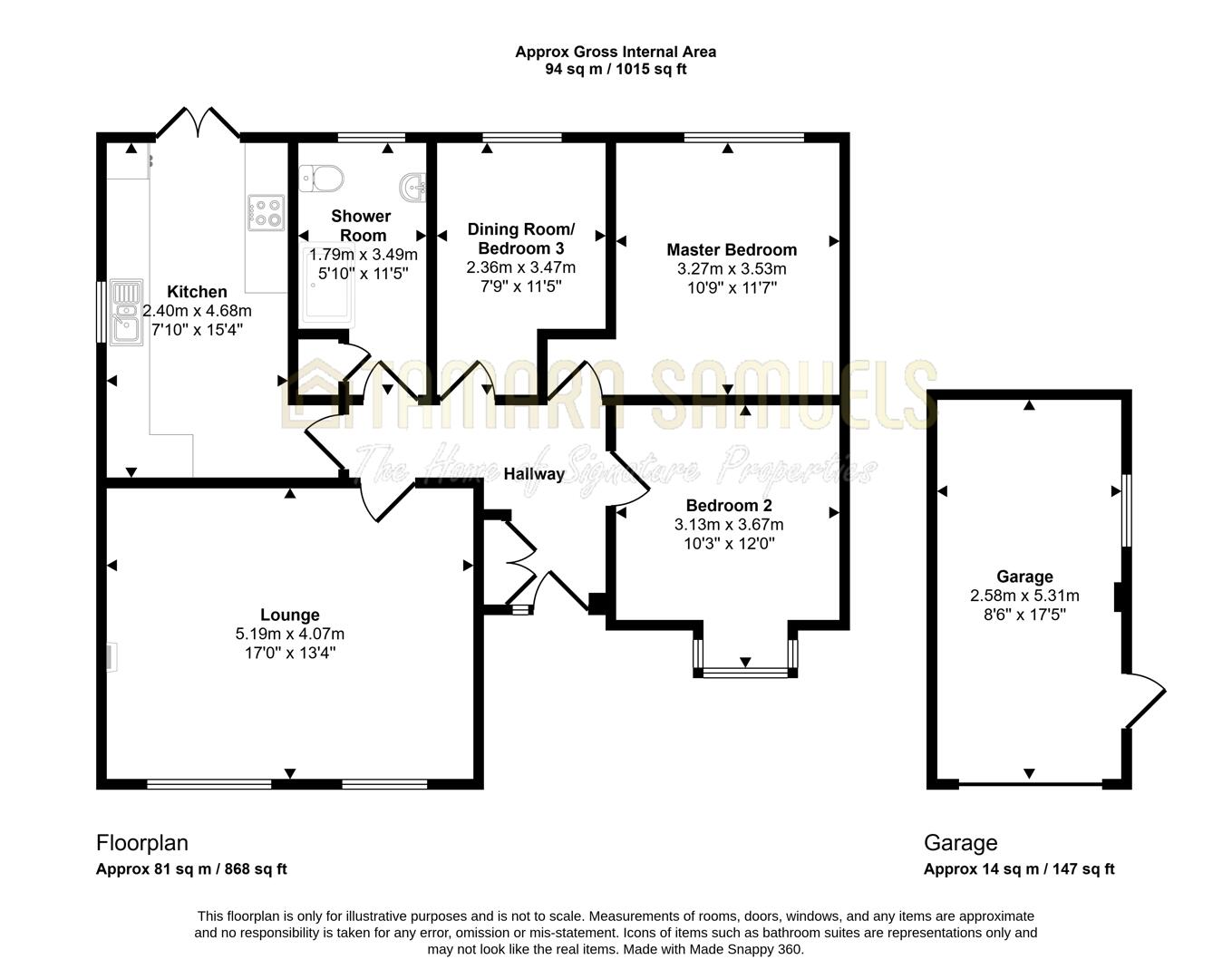 7, Daleford Close, Thornton - Cleveleys floorplan