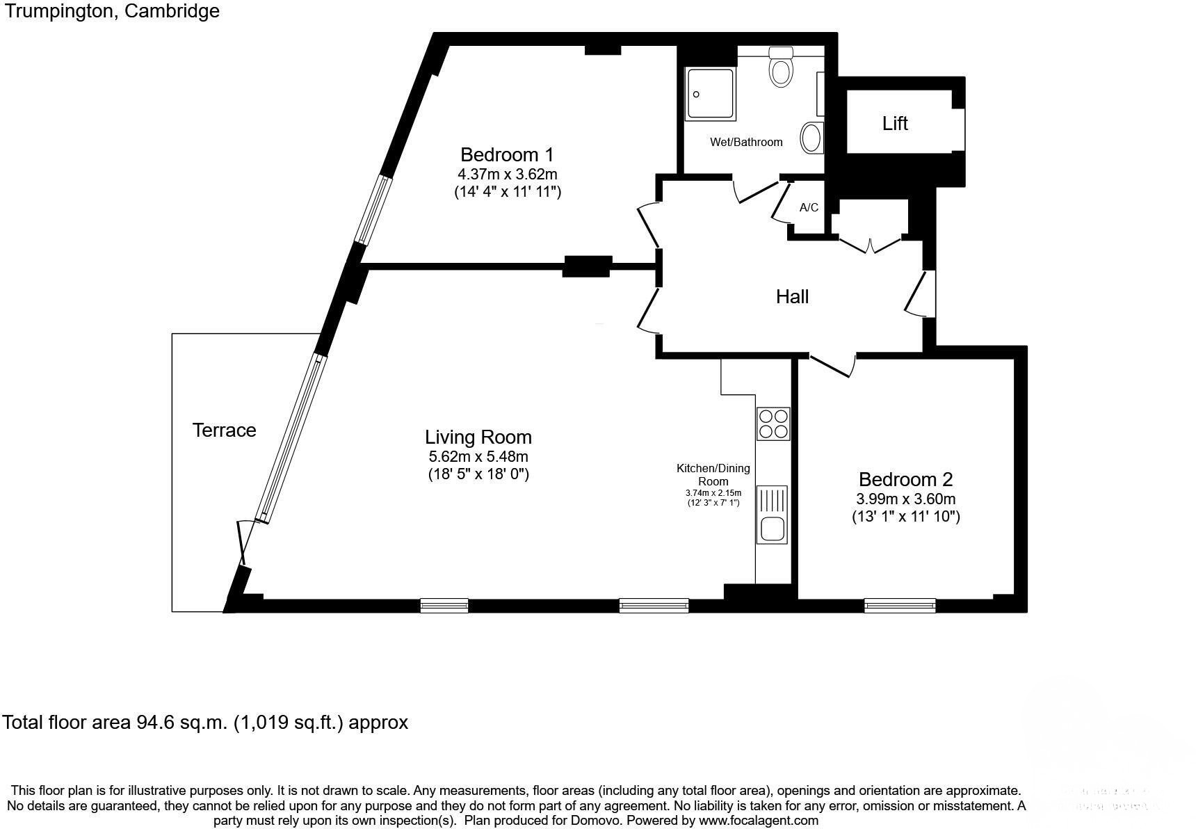 1, Hering Road, Cambridge floorplan
