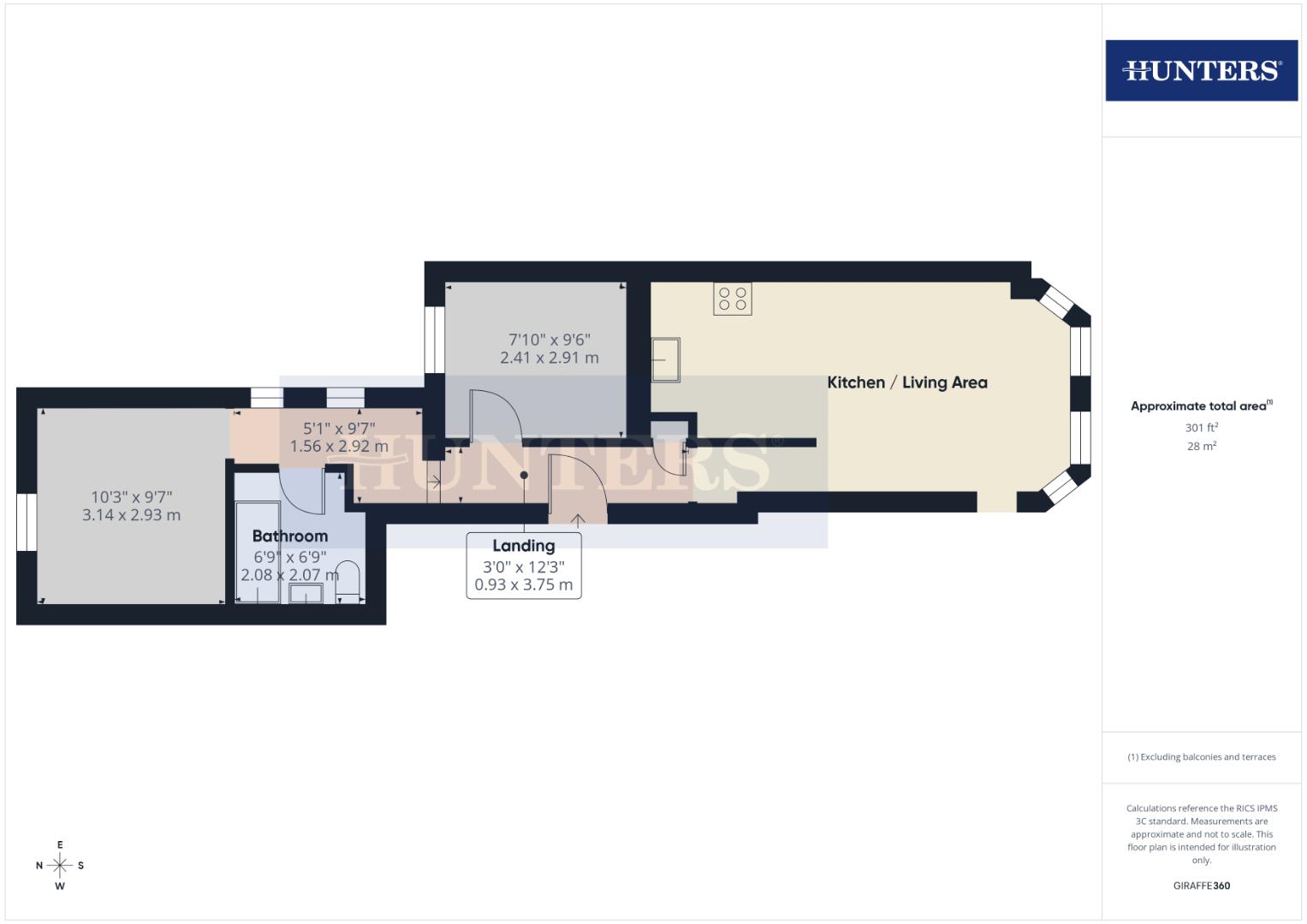 Flat 4, 14, Pembroke Terrace, Bridlington floorplan