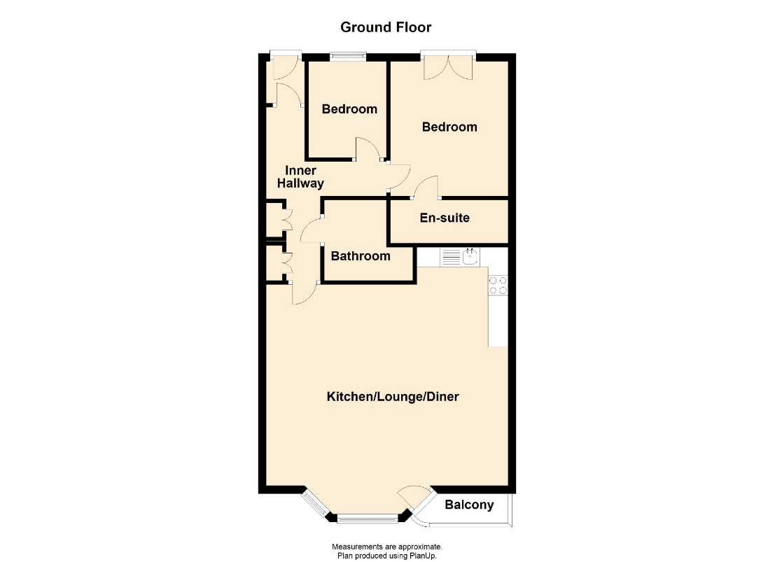 1 Monkstone Cottages Bryn y Mor floorplan