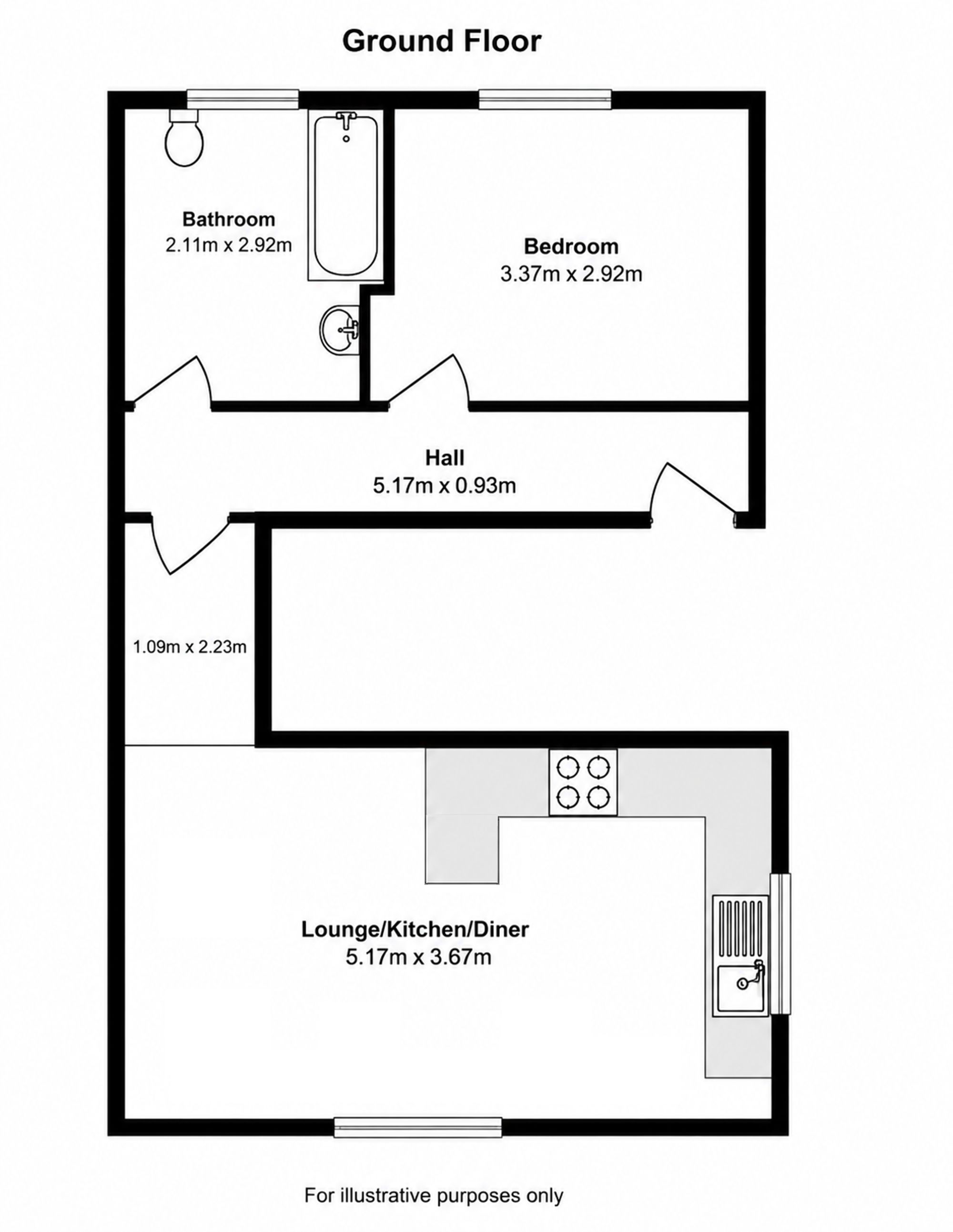 46c Ashley Road, Bristol floorplan