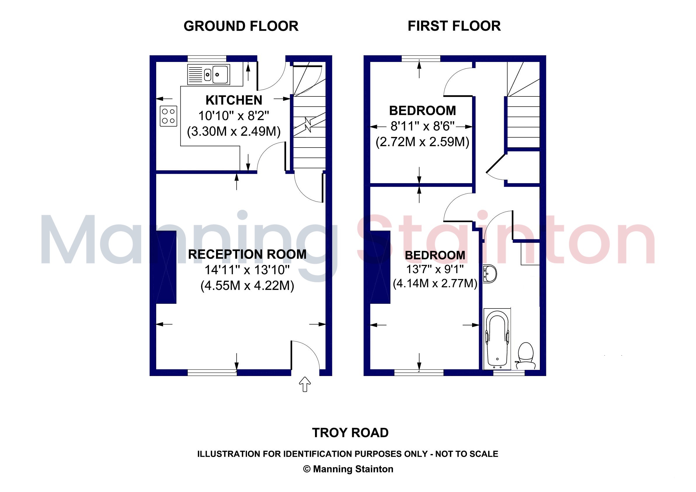 64, Troy Road, Leeds floorplan