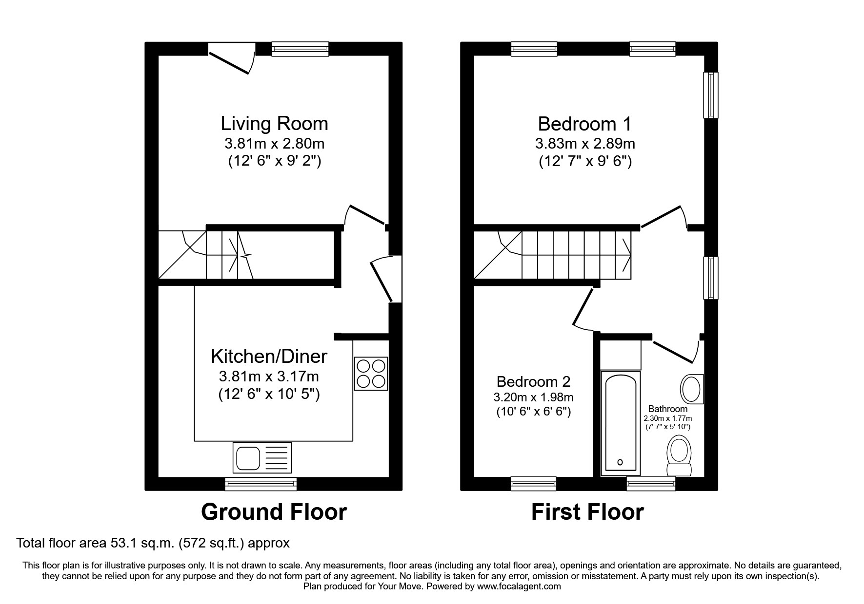 14, Beanley Close, Bedfordshire floorplan
