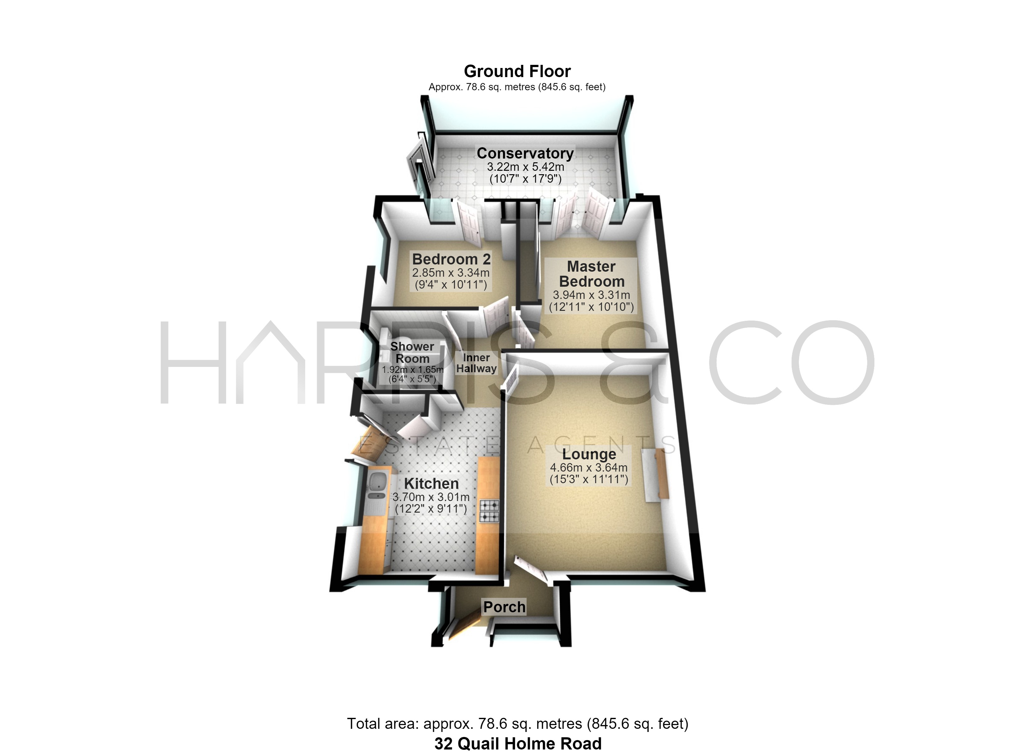 32, Quail Holme Road, Knott End-on-Sea floorplan