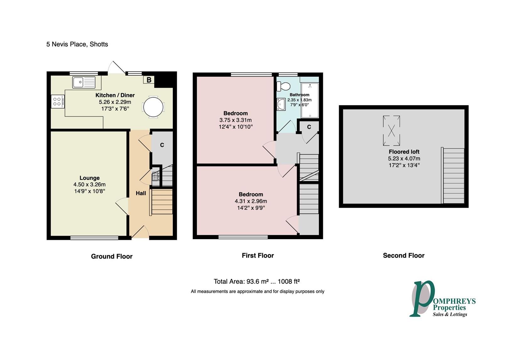 5, Nevis Place, Shotts floorplan