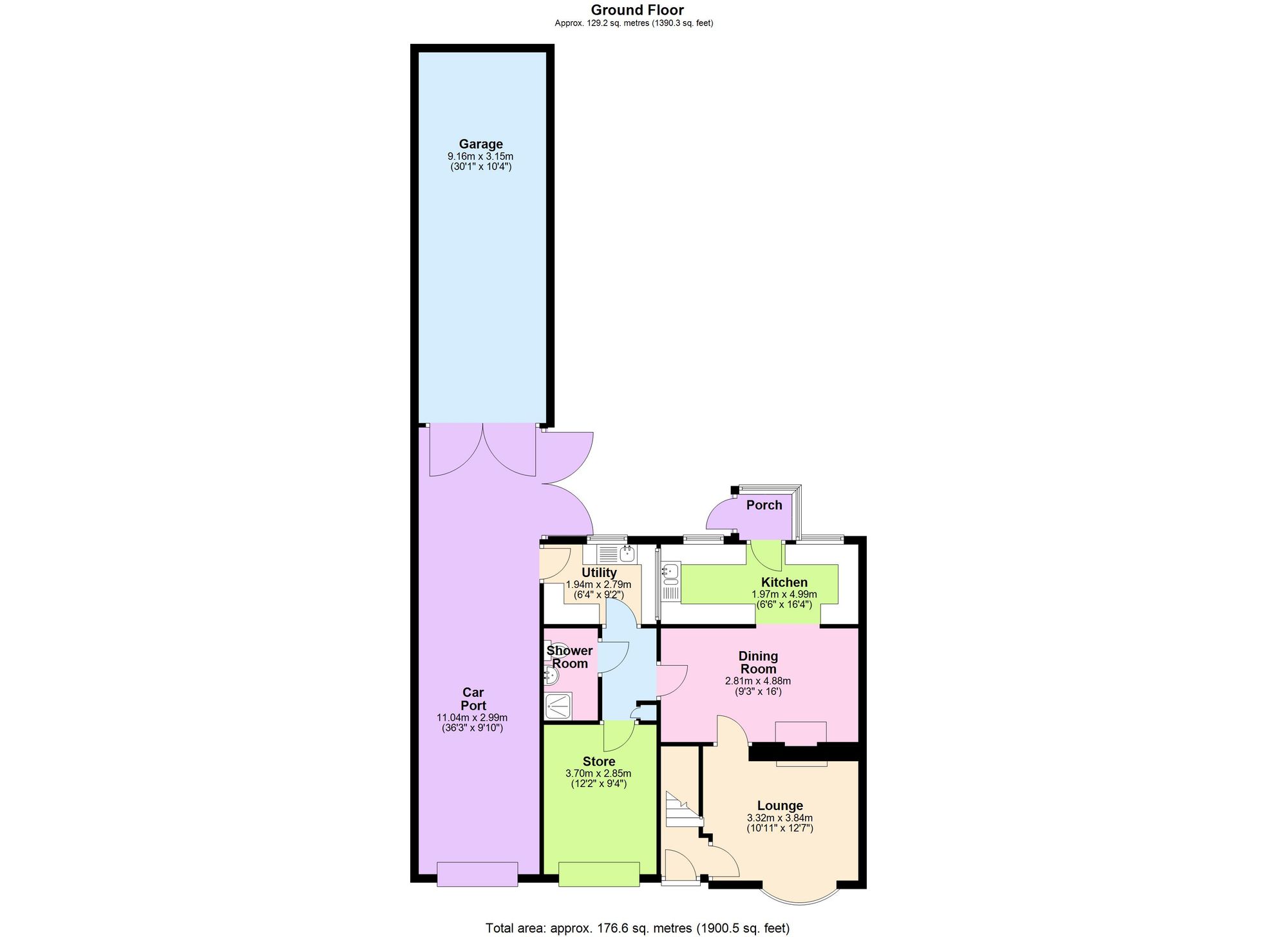 66 Norton Avenue, Sheffield floorplan