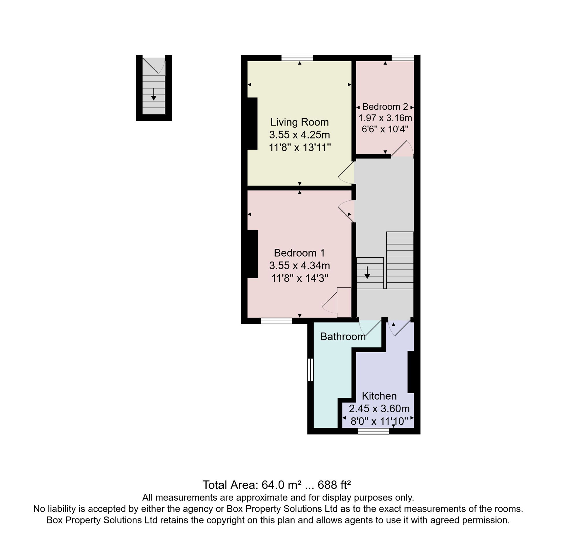 Flat 3, 81 Kings Road, Harrogate floorplan