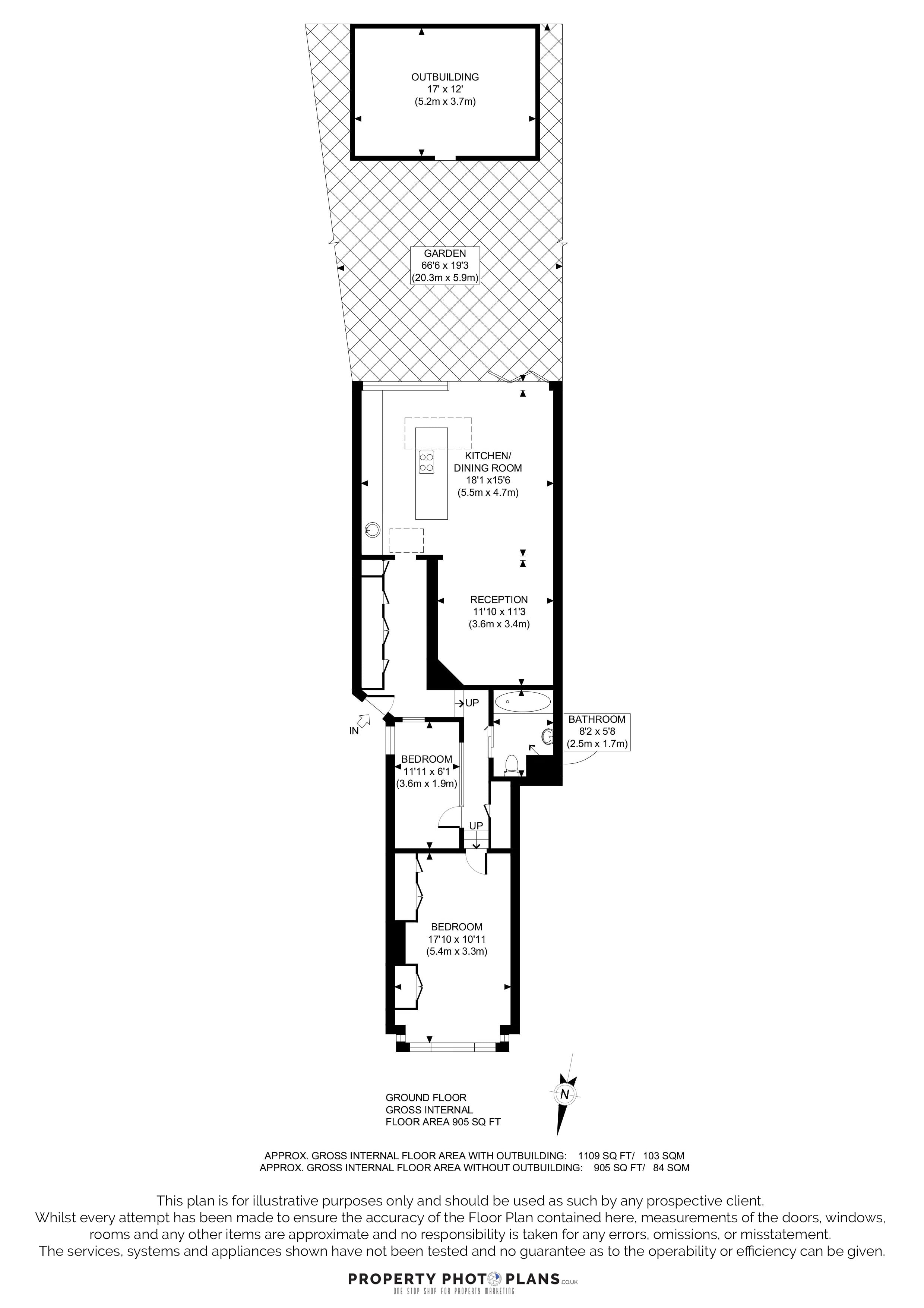 14a, The Limes Avenue, London floorplan