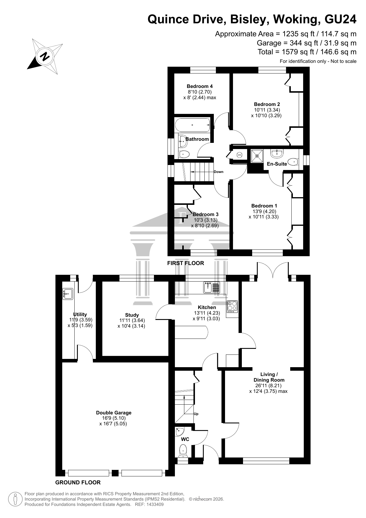 6 Quince Drive, Bisley, Woking floorplan