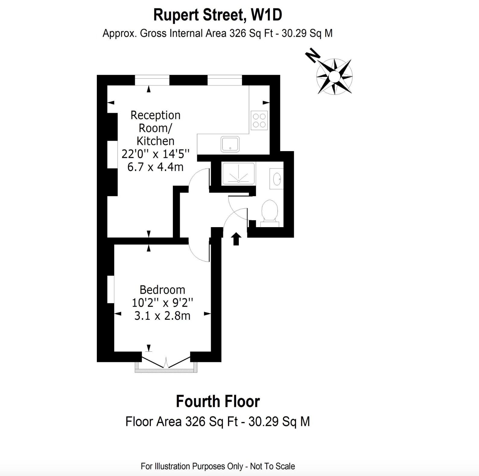 Flat 4, 49 Rupert Street, Greater London floorplan