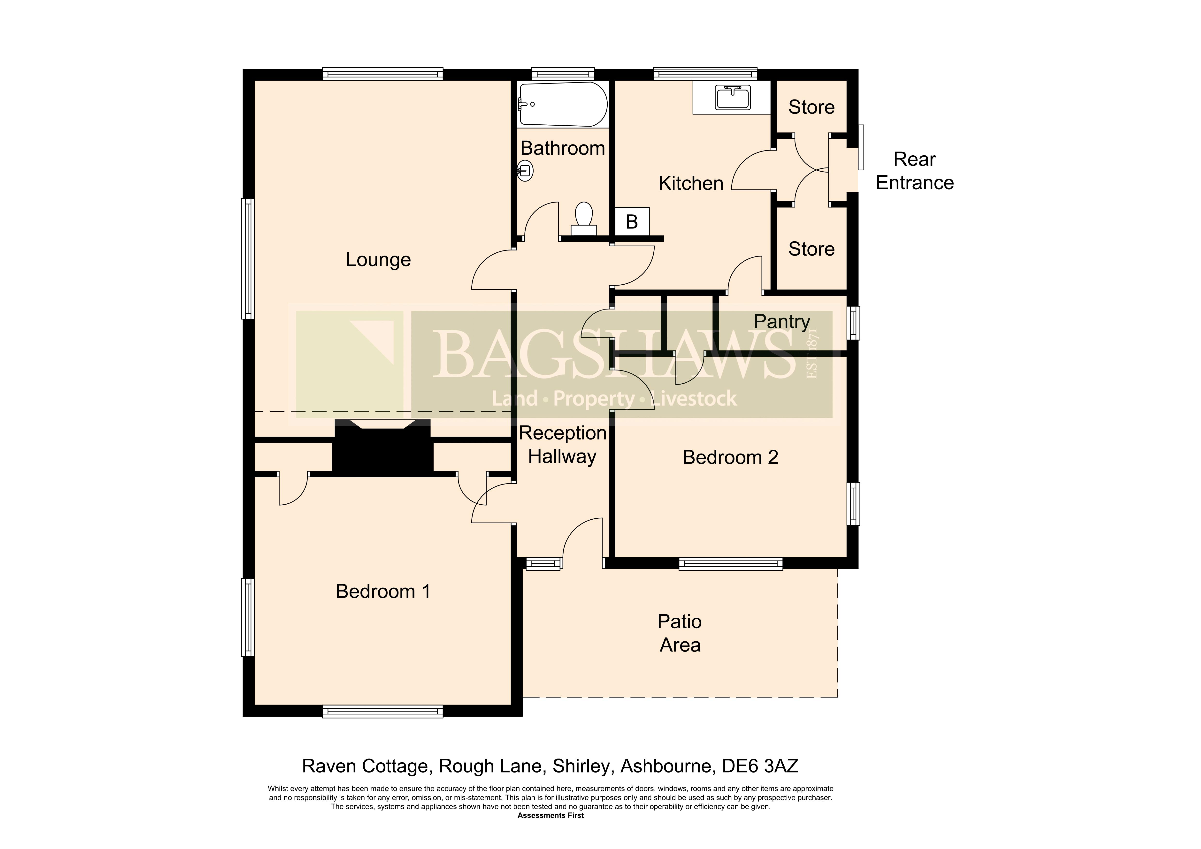 2 Bedrooms Detached bungalow for sale in Shirley Common, Shirley, Ashbourne DE6