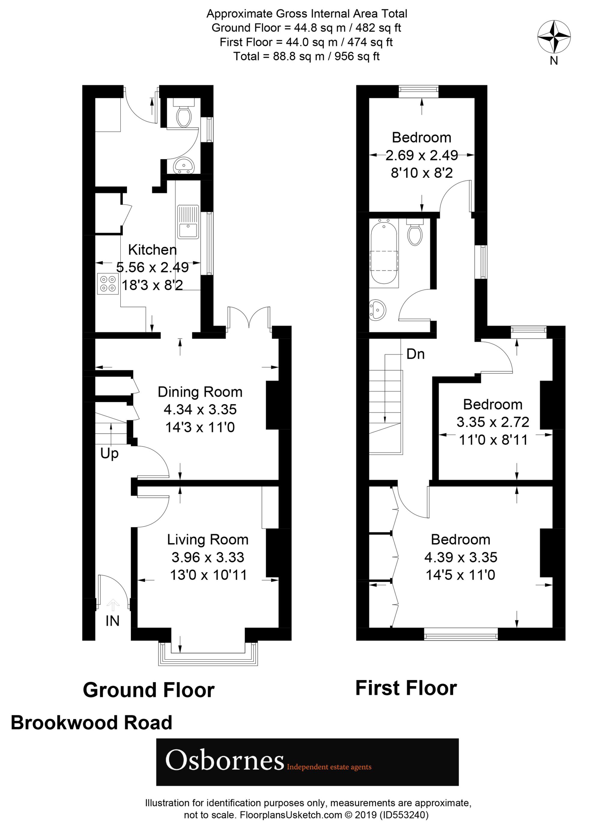 3 Bedrooms Semi-detached house for sale in Brookwood Road, Farnborough GU14