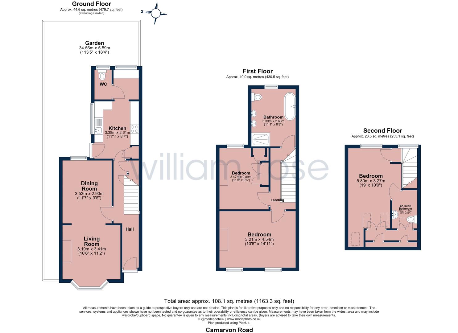 39, Carnarvon Road, London floorplan