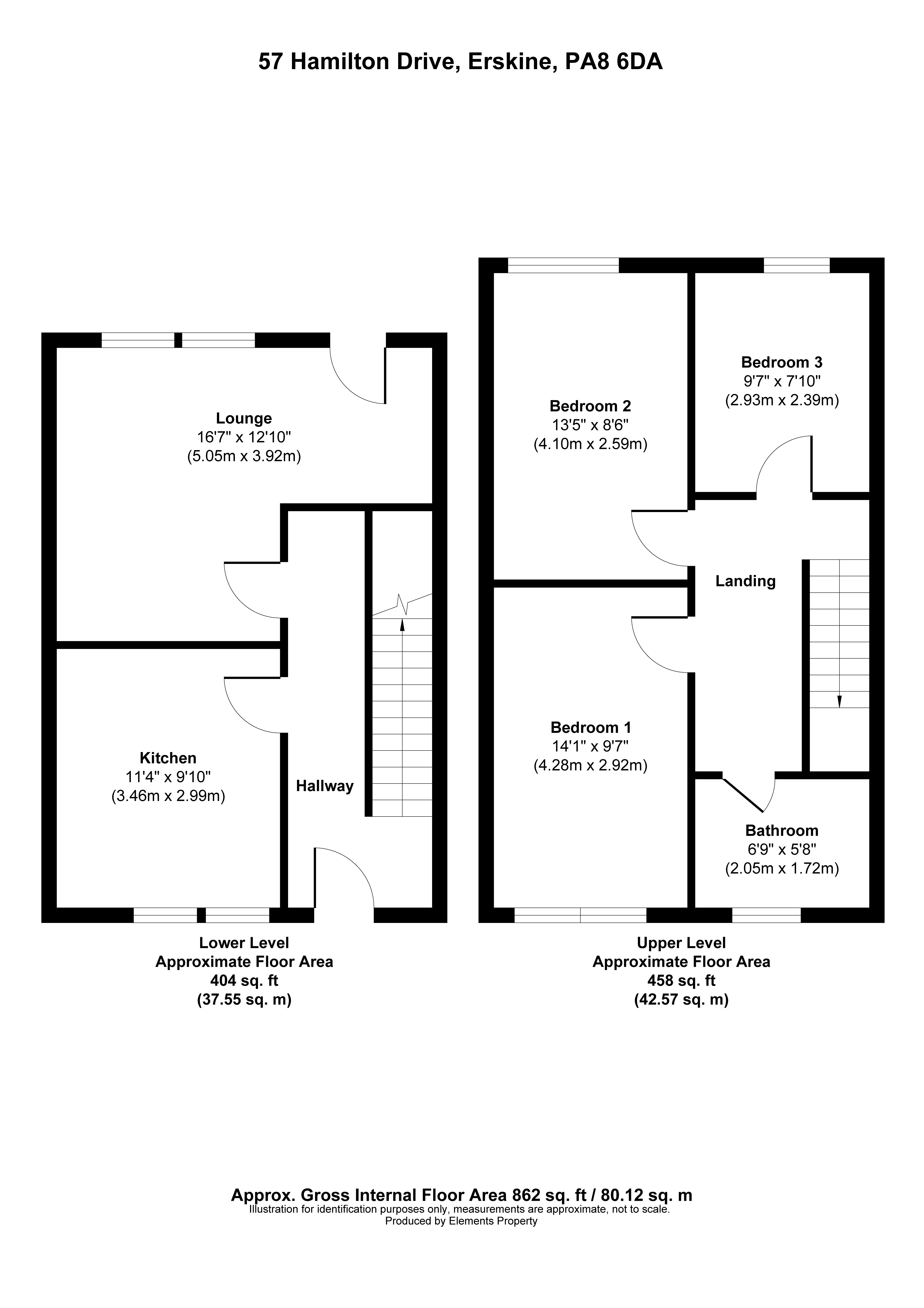 Hamilton Drive, Erskine PA8, 3 bedroom end terrace house for sale