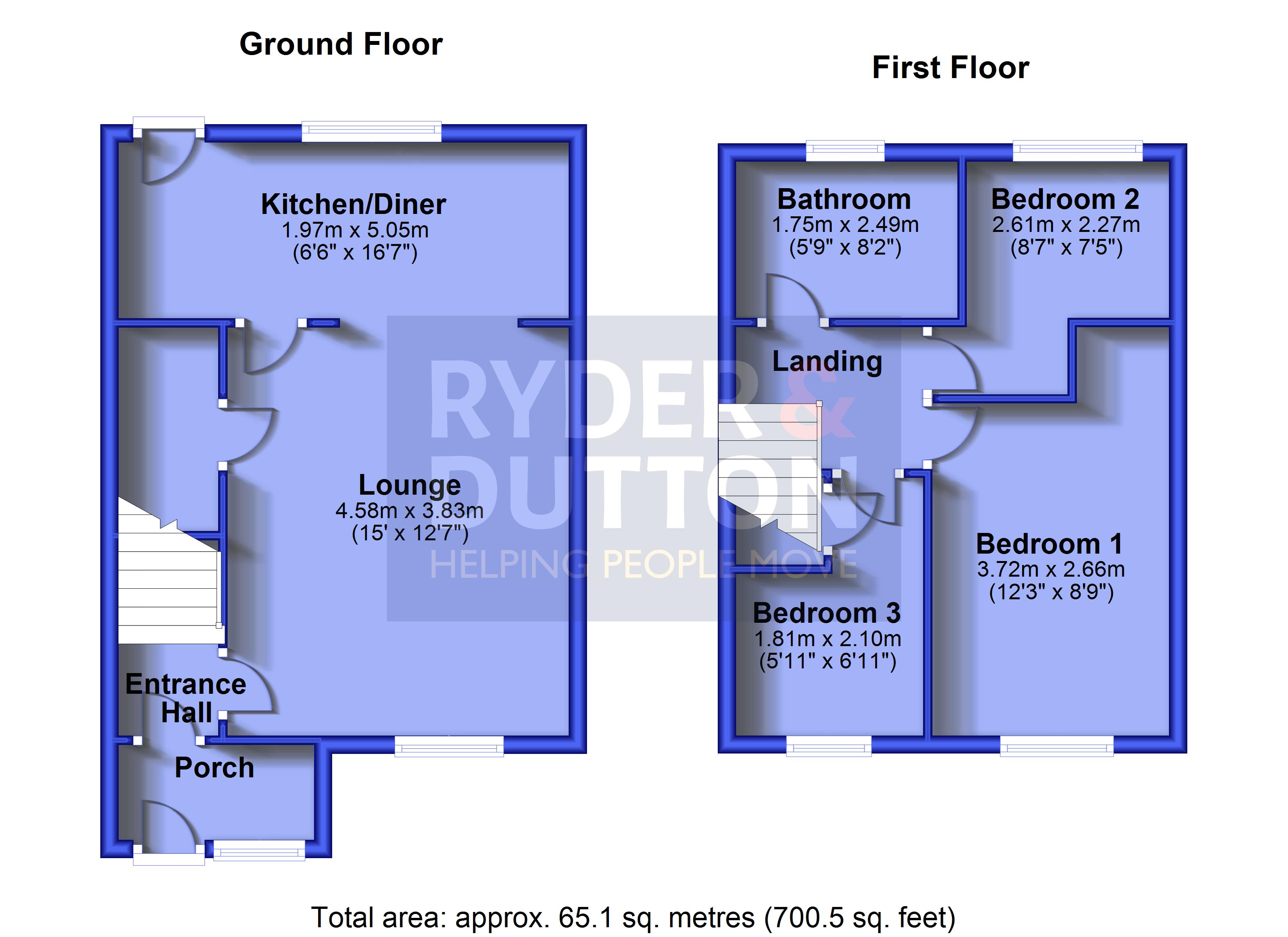 59, Fir Lane, Oldham floorplan