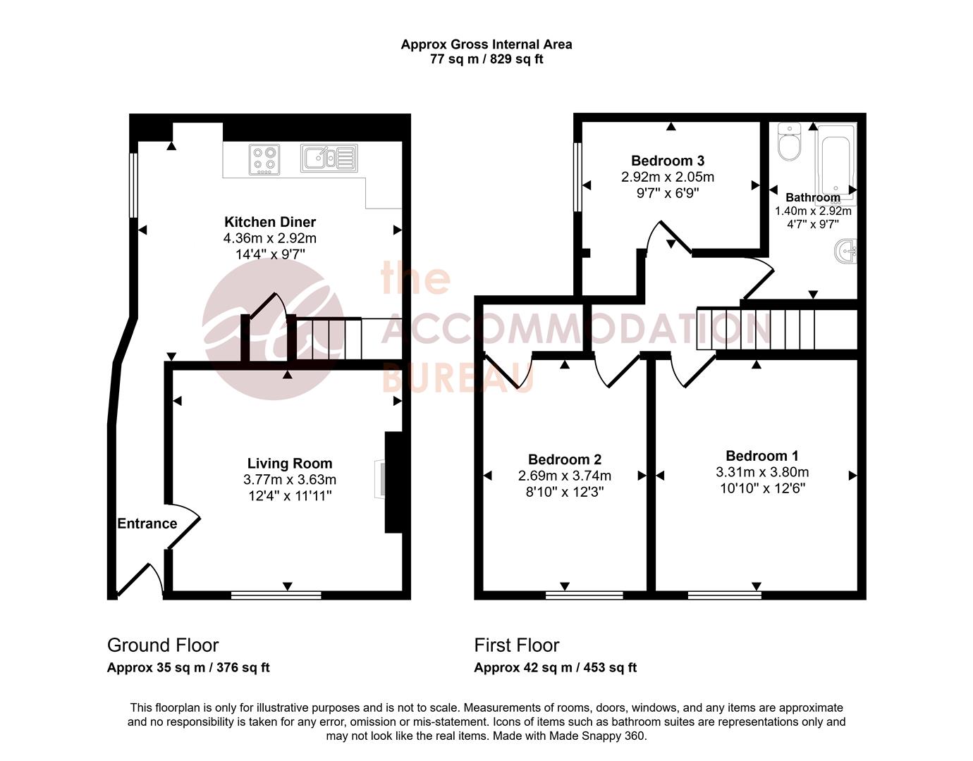 19, Fords Row, Redruth floorplan