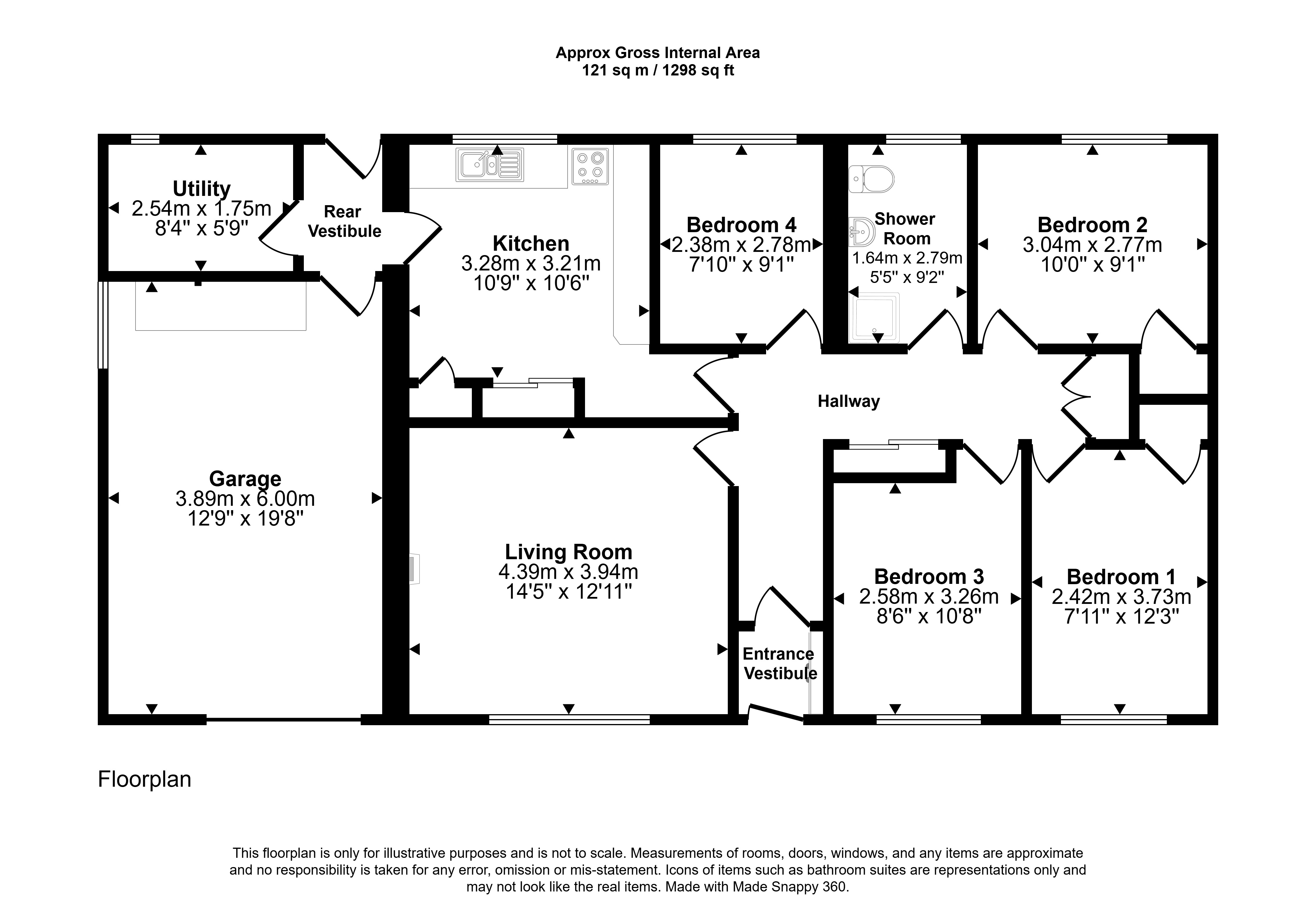 Vallhame,, 1 Scapa Court, Kirkwall floorplan
