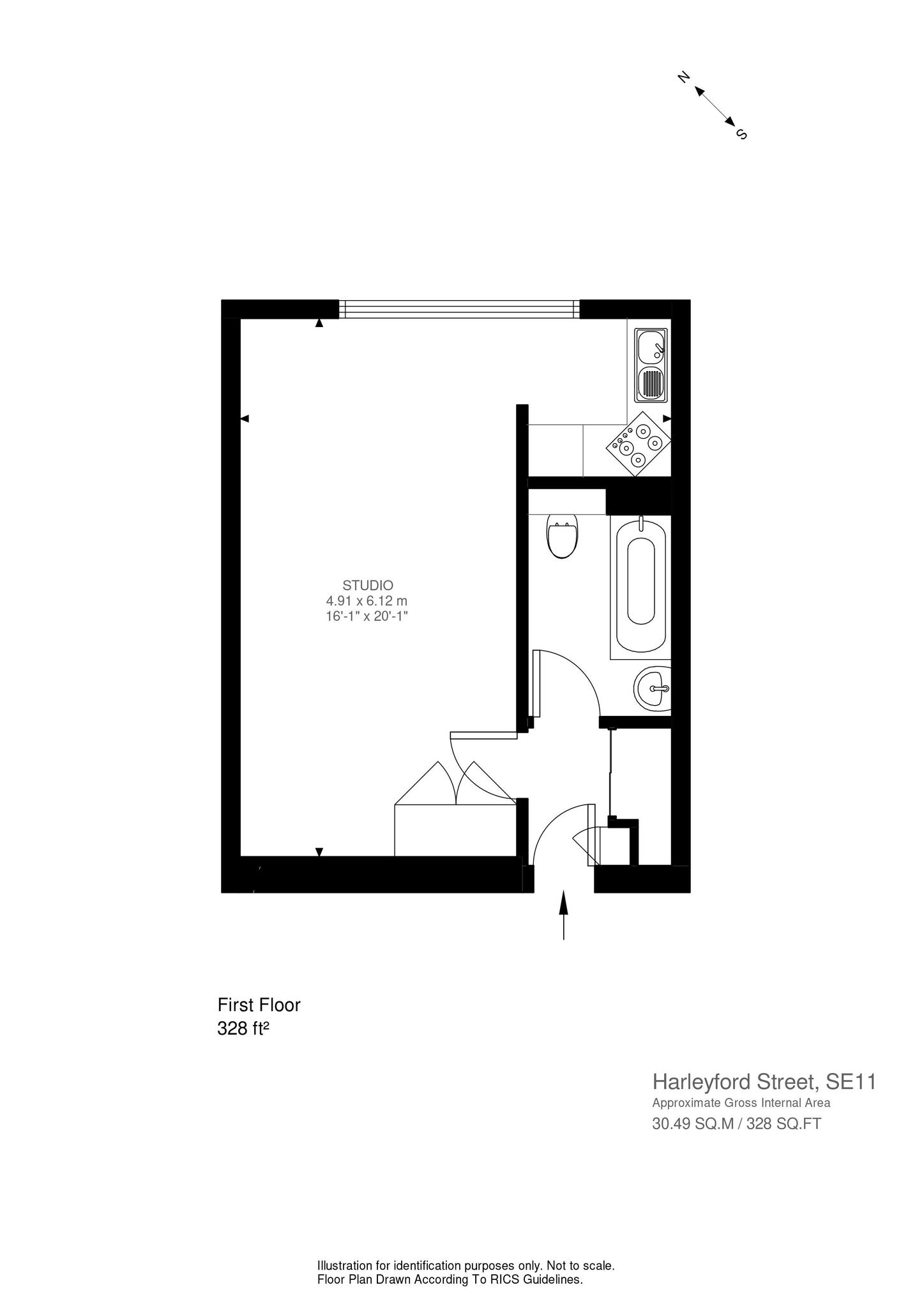 Flat 12, Rothesay Court,, Harleyford Street, London floorplan