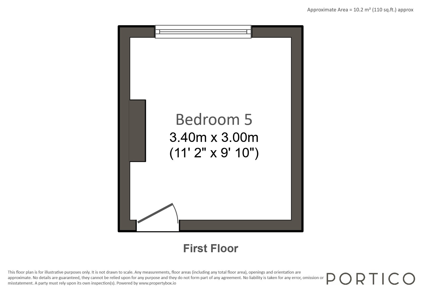 Room 5, 34, Durham Road, London floorplan