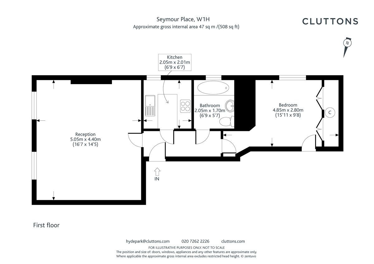 1 Bedrooms Flat to rent in Seymour Place, Marylebone, London W1H