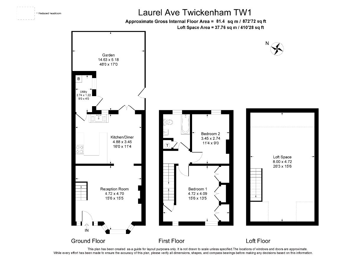 53 Laurel Avenue, Twickenham floorplan