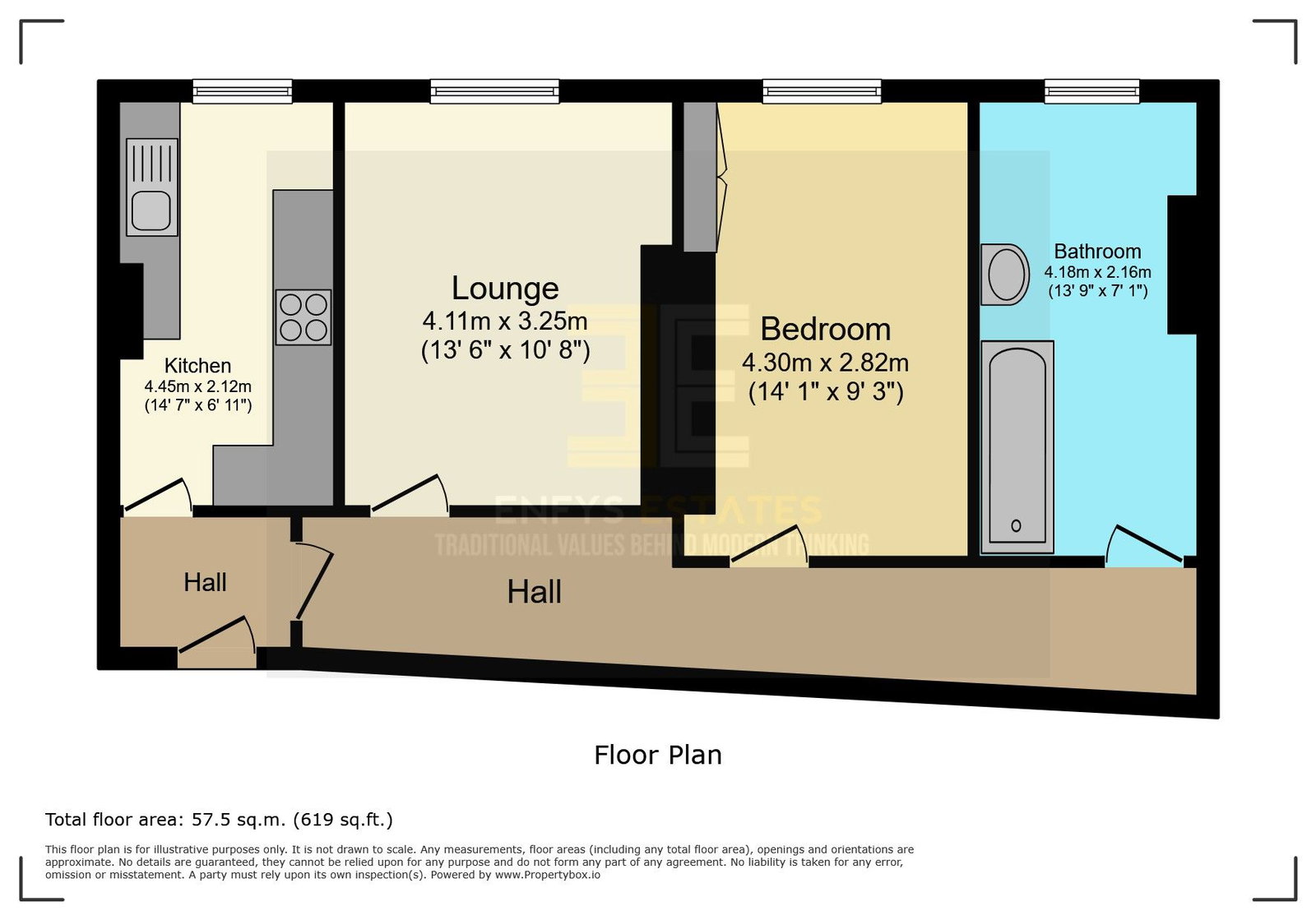 Flat 5,Orme Mansions, 17 - 18 Church Walks, Llandudno floorplan