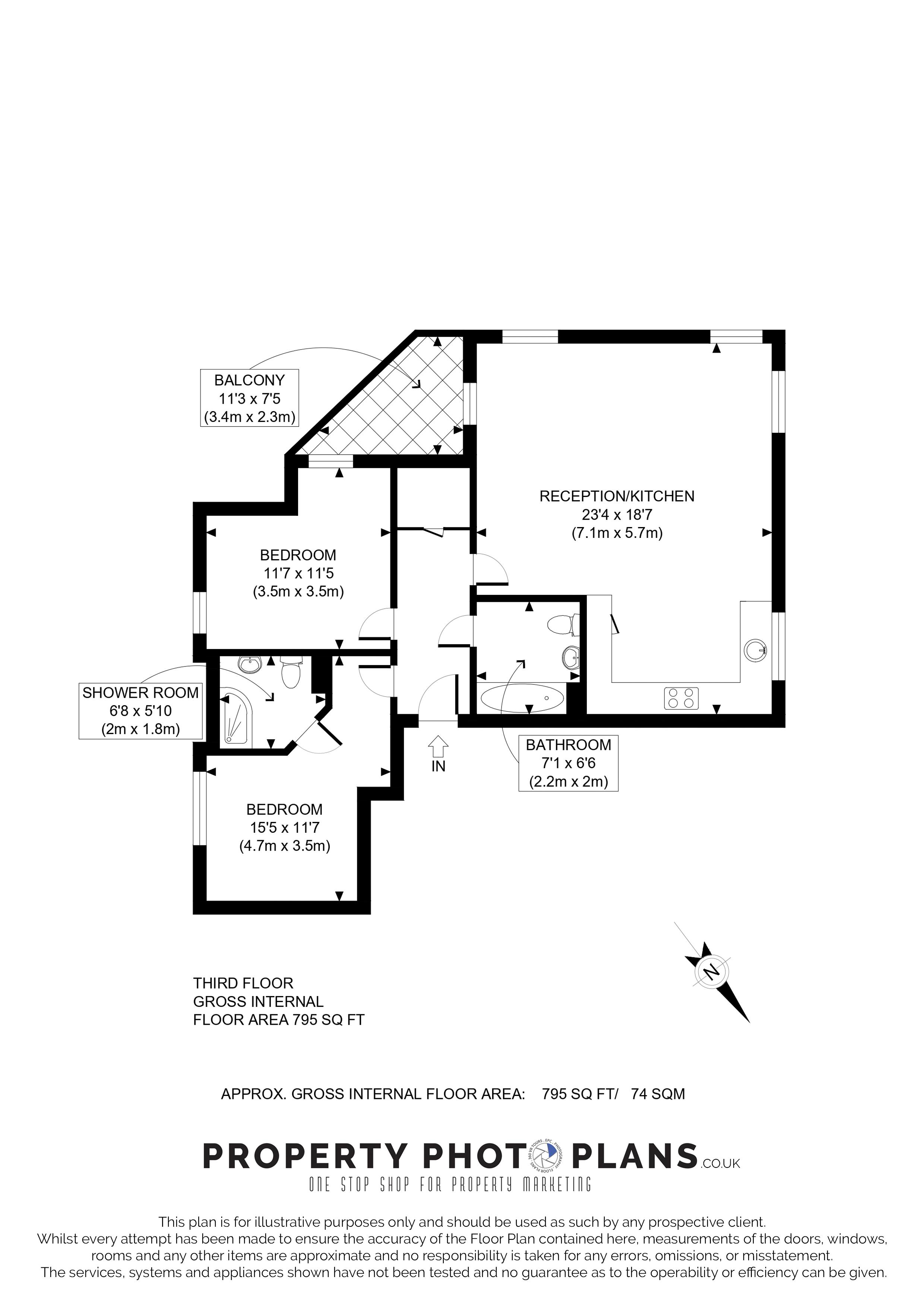 Flat 11, Fulfort House, Douglas Close, Stanmore floorplan