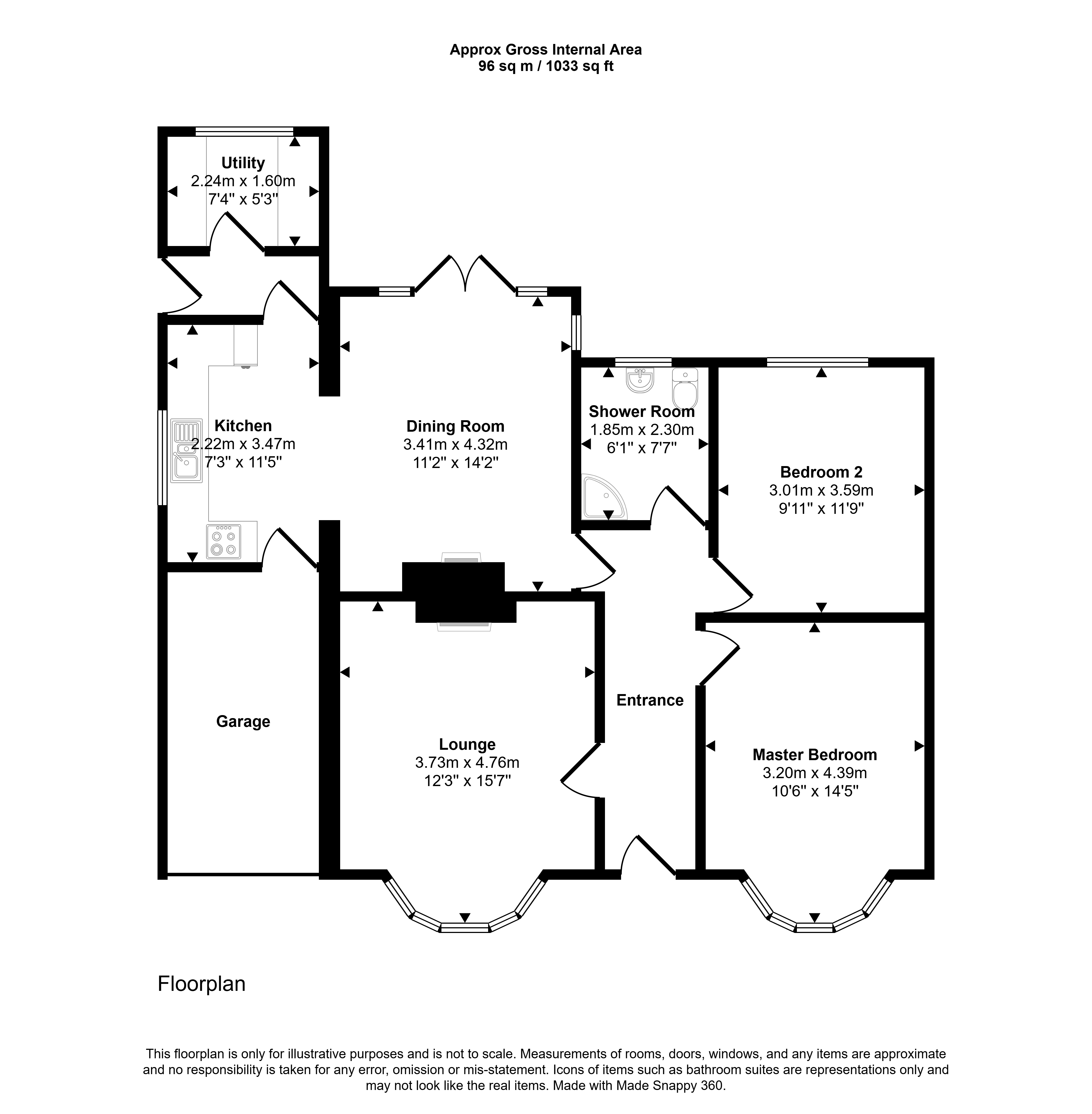 20, Cresswell Avenue, Whitley Bay floorplan