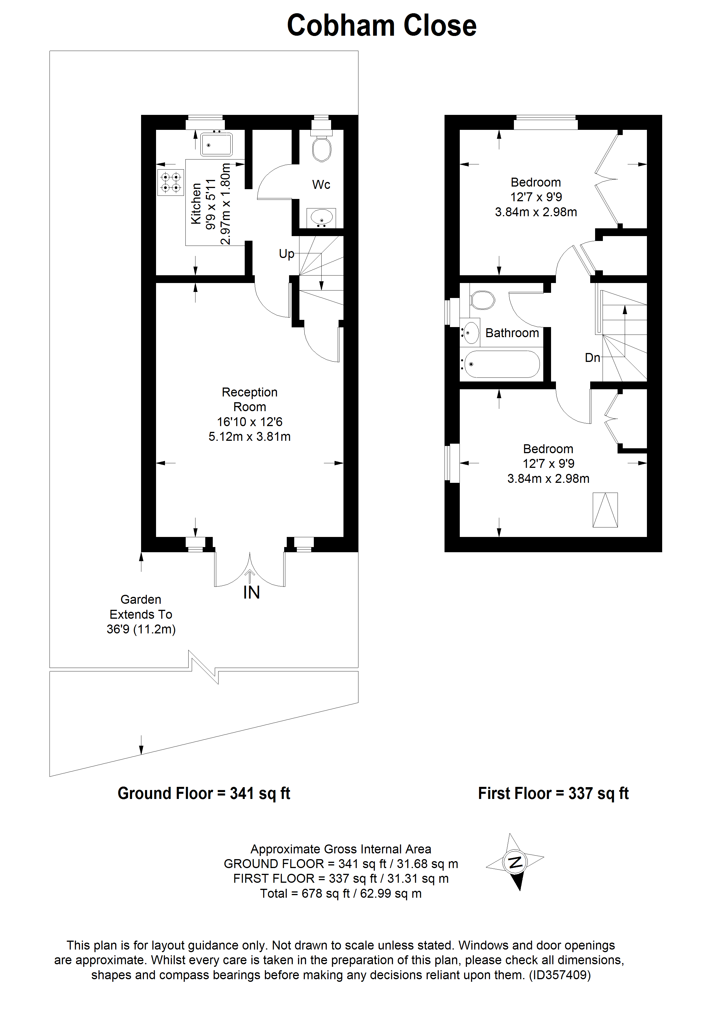 2 bed end terrace house for sale in Cobham Close, Wallington SM6 Zoopla