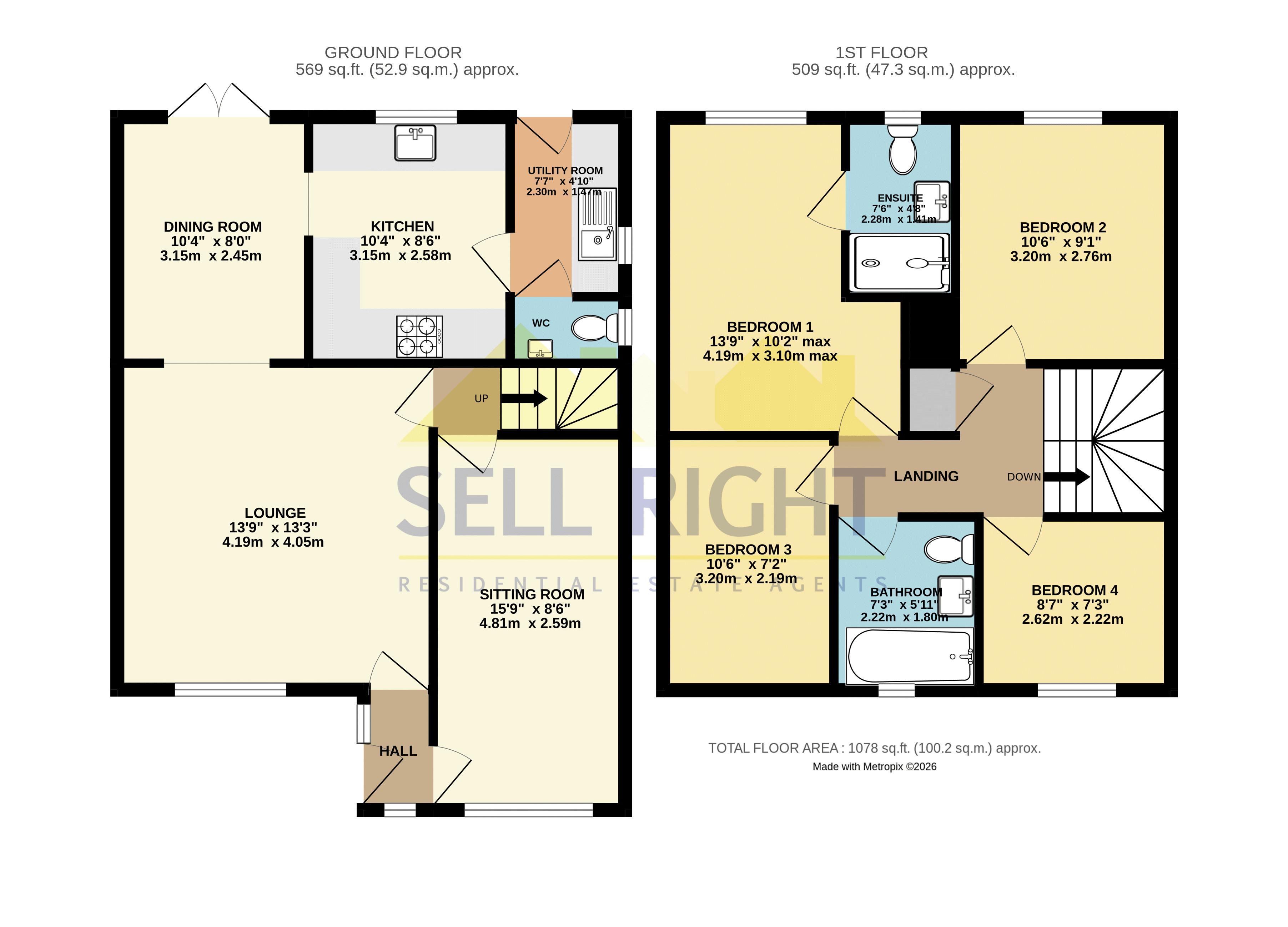 1, Pen-Y-Mynydd, Pontypridd floorplan