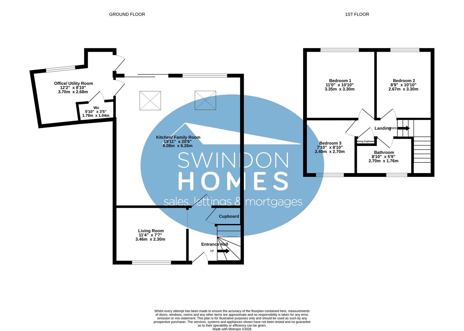 19, Cloverlands, Swindon floorplan