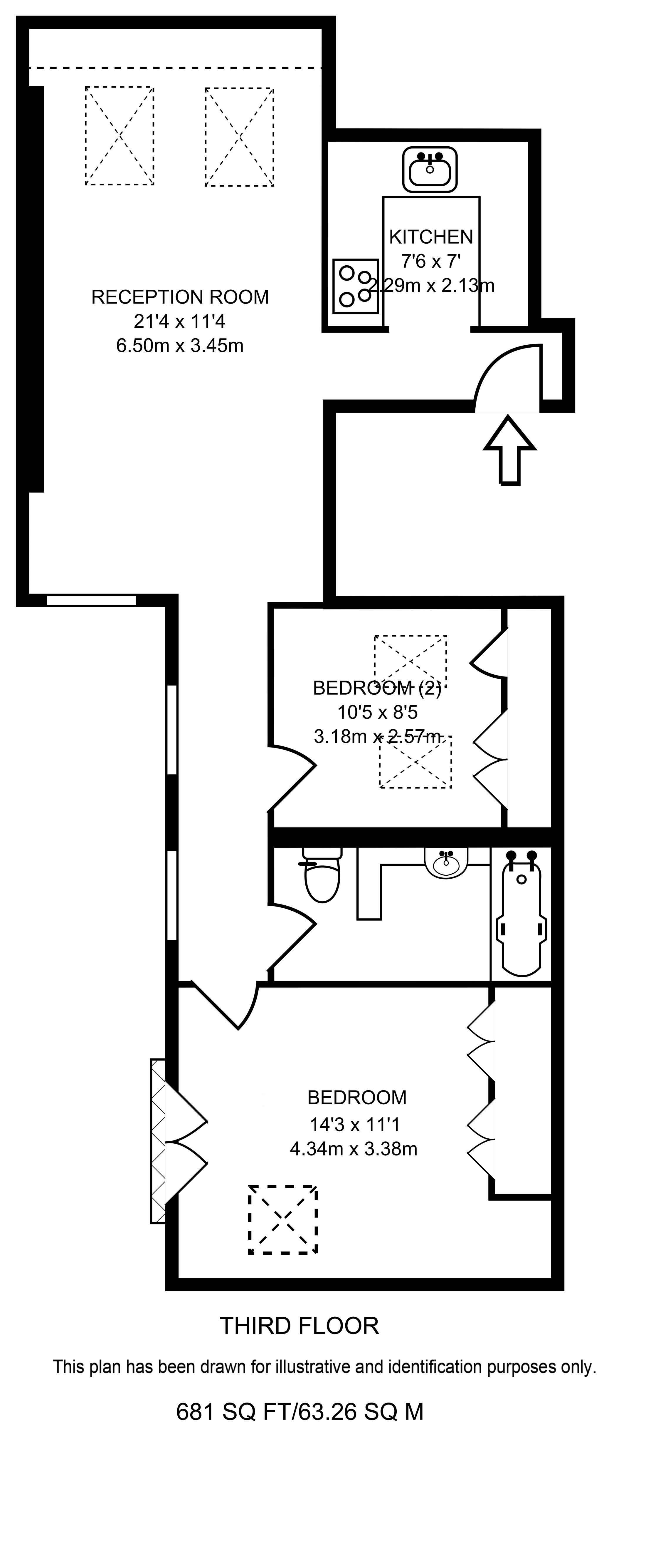 Fulham Park Gardens, Fulham, London SW6, 2 bedroom flat for sale