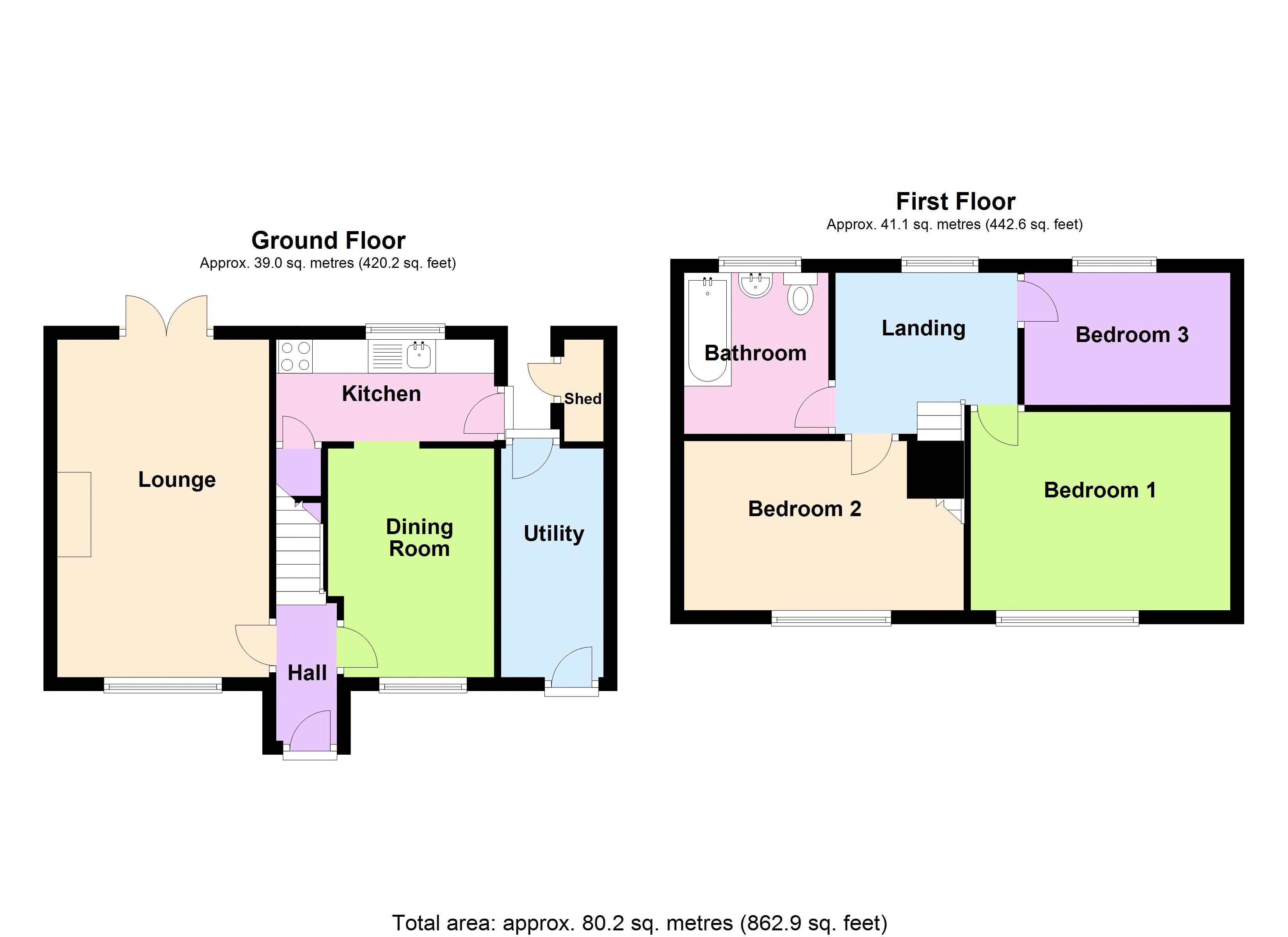 Queensway, Melksham floorplan
