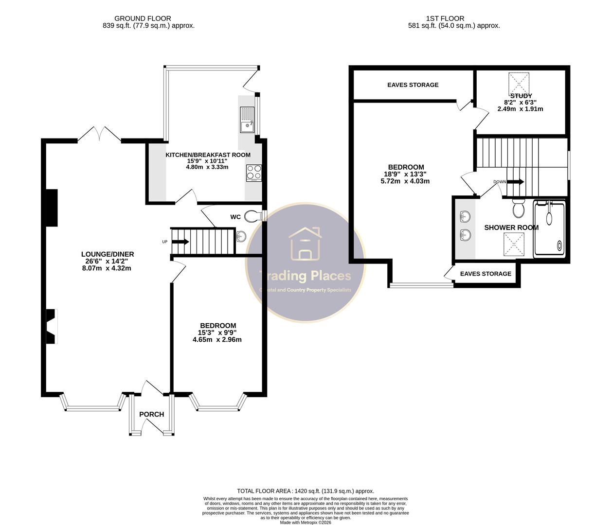 1, Cambo Avenue, Whitley Bay floorplan