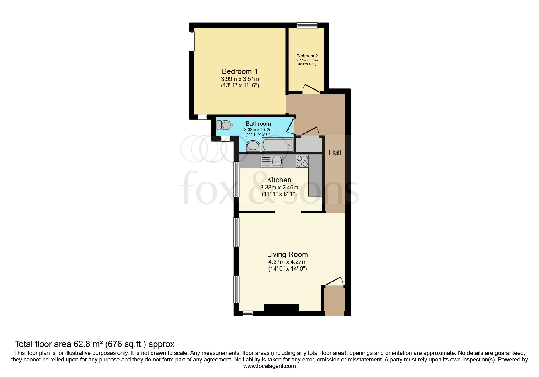 Road South, St. LeonardsOnSea TN38, 2 bedroom flat for