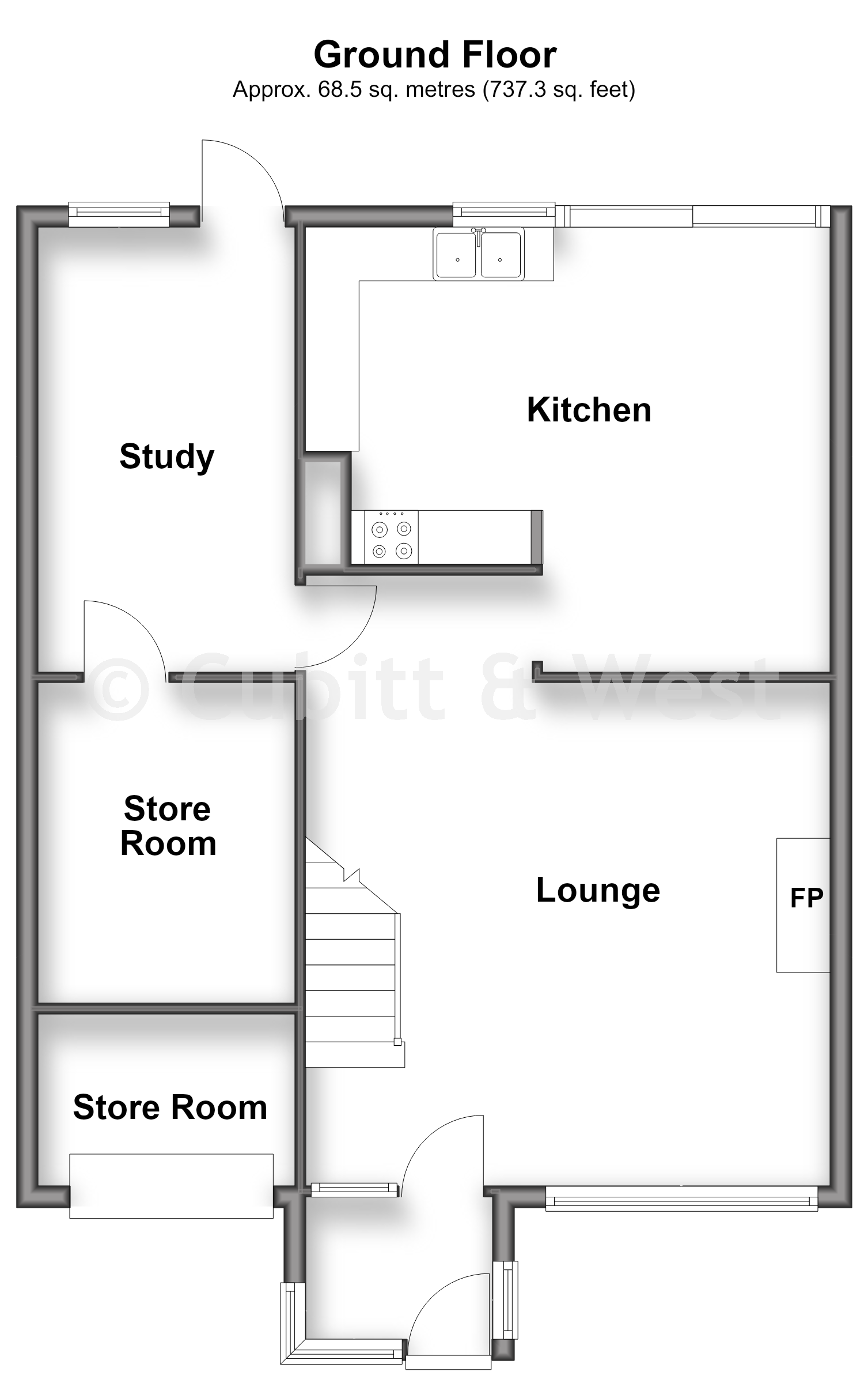 53, Maisemore Gardens, Emsworth floorplan